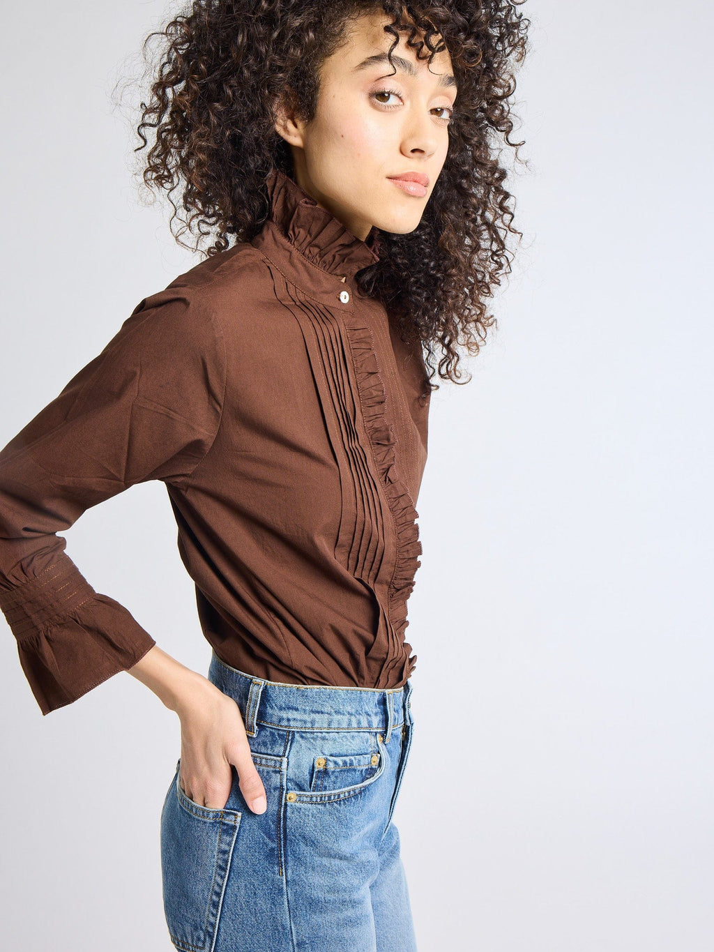 Phoebe Top in Chocolate