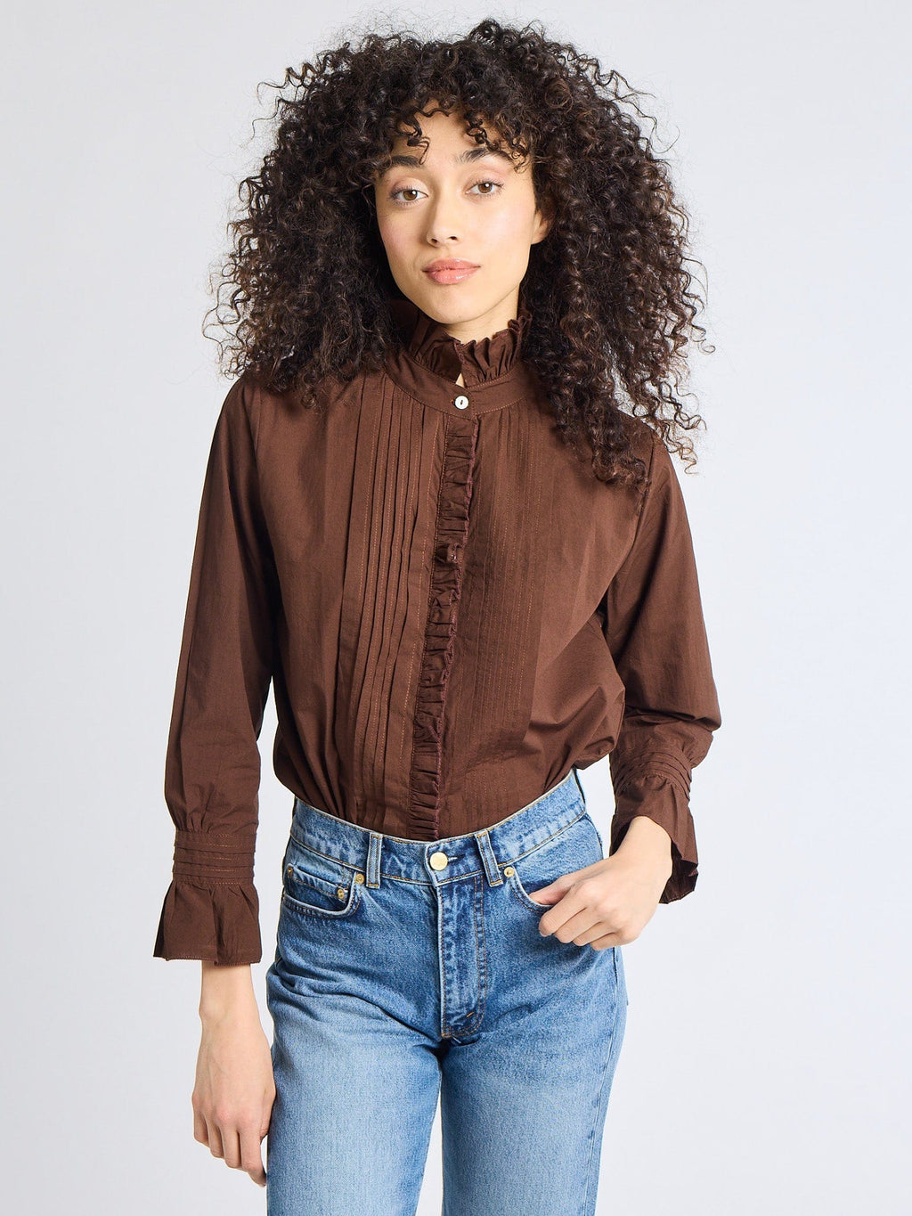 Phoebe Top in Chocolate