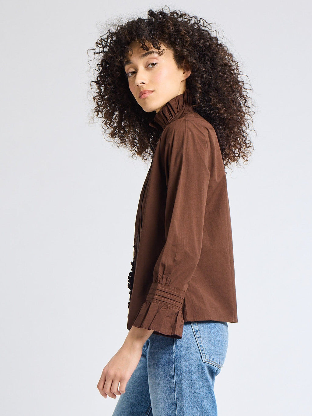 Phoebe Top in Chocolate