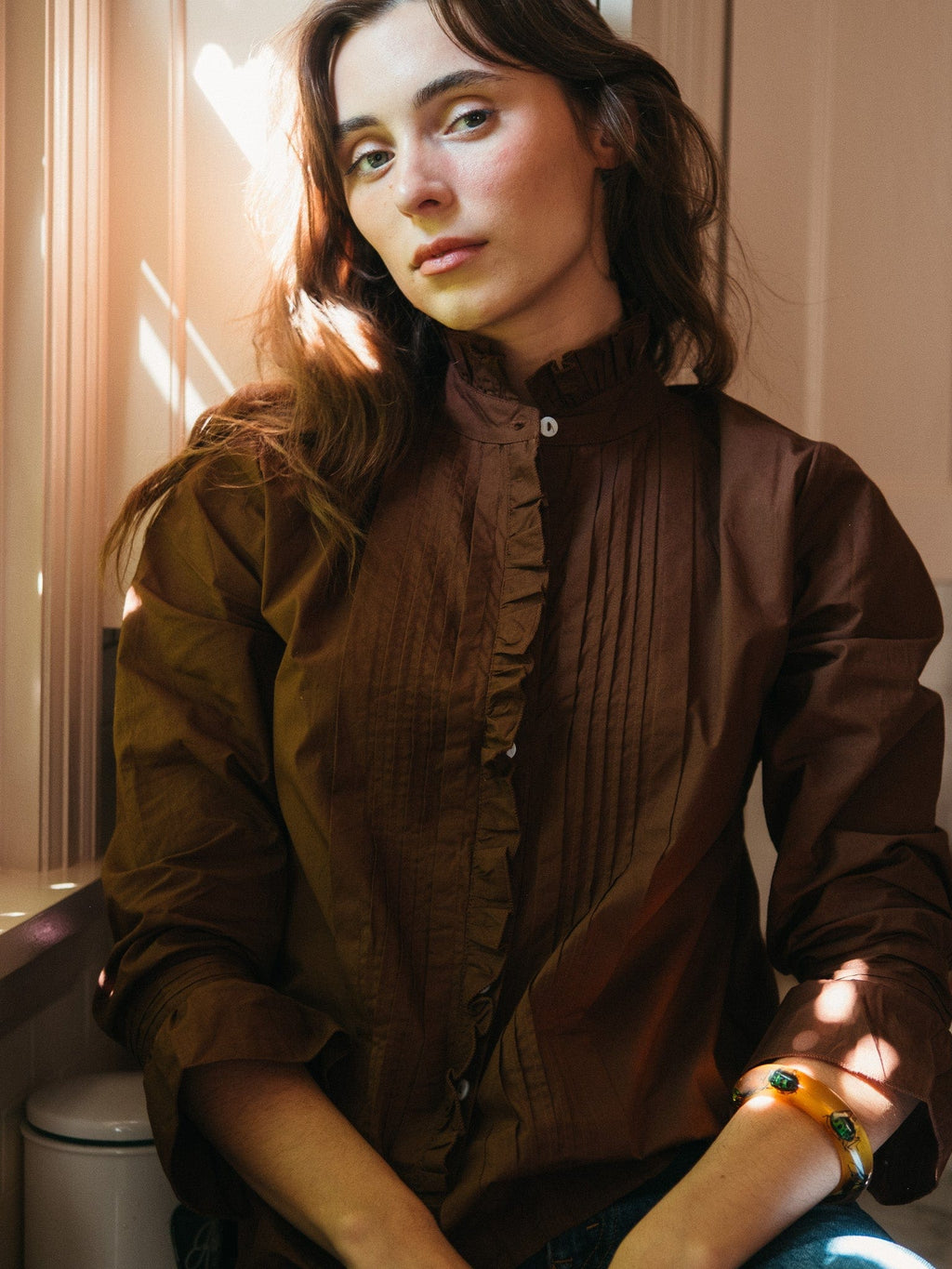 Phoebe Top in Chocolate