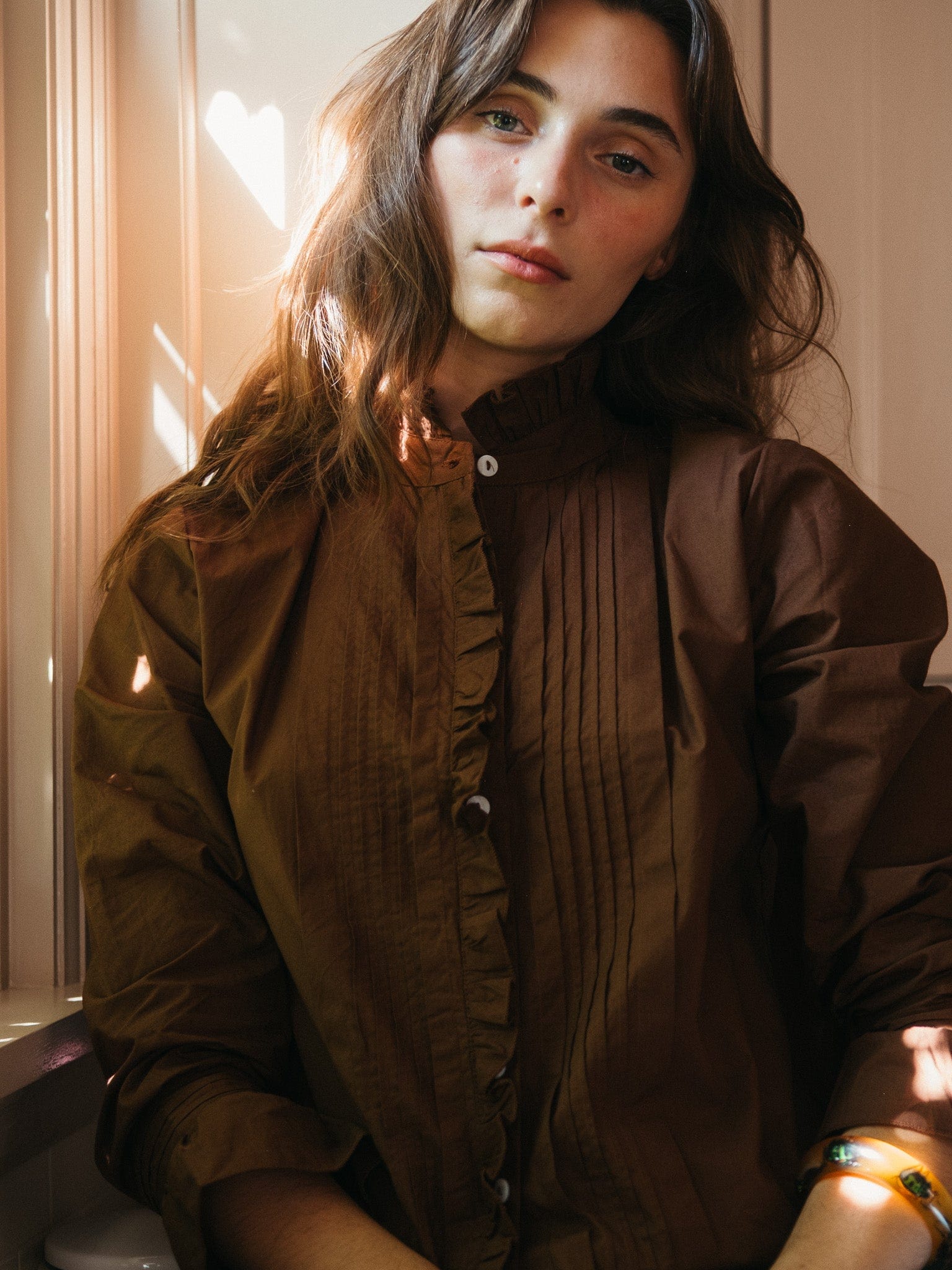 Phoebe Top in Chocolate