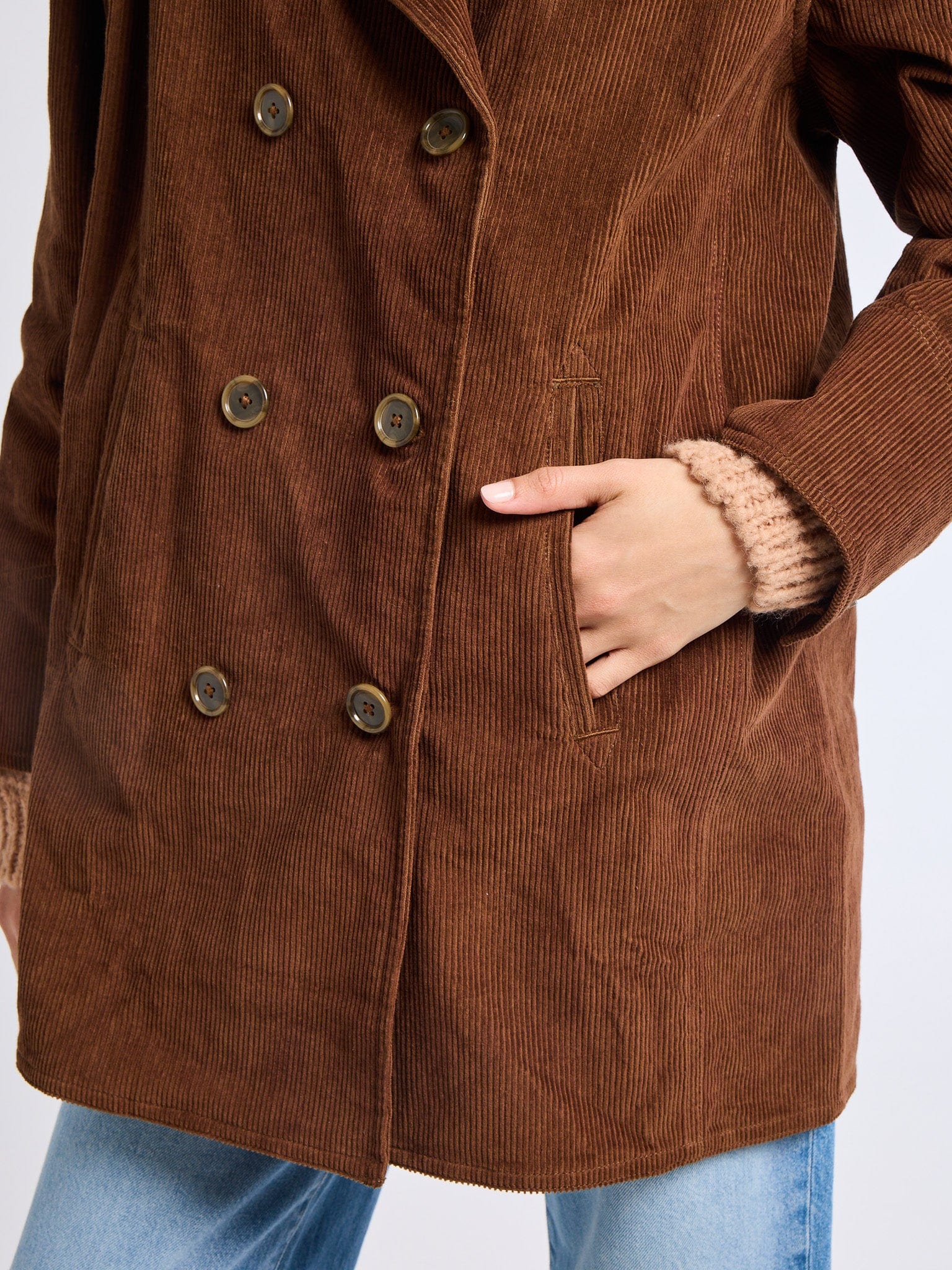 Ricky Peacoat in Coffee Cord