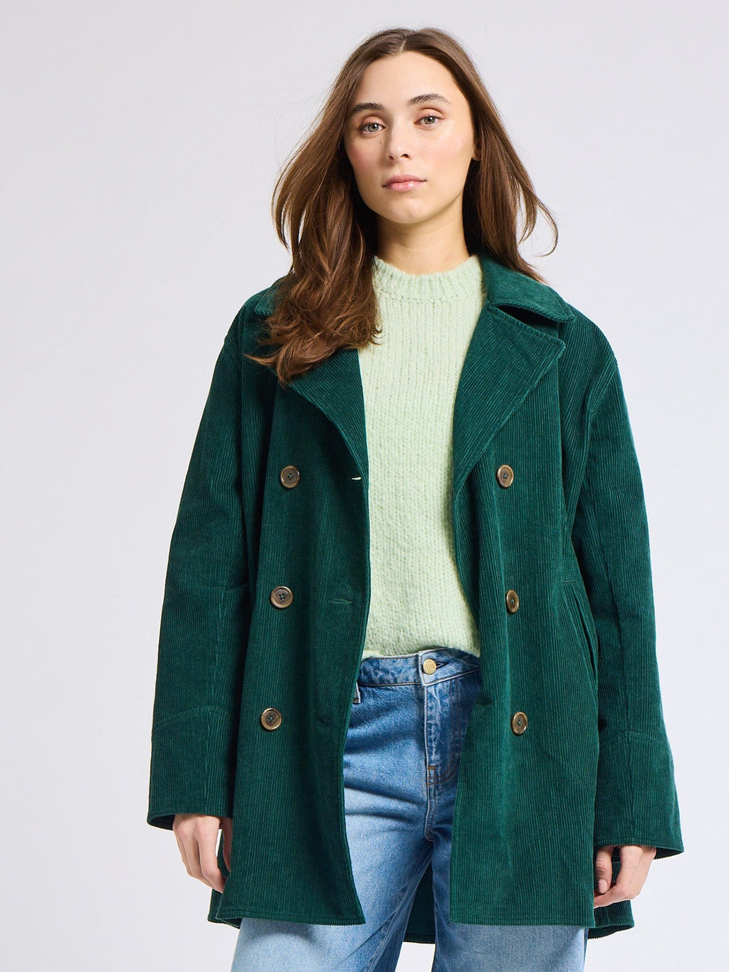 Ricky Peacoat in Spruce Cord