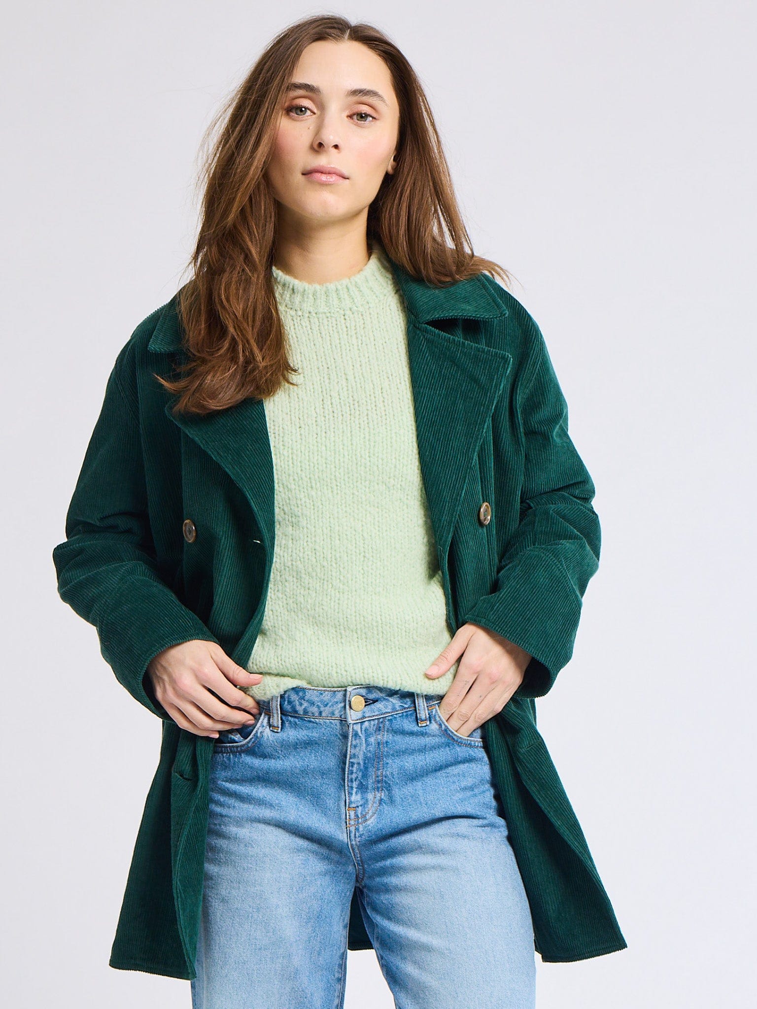 Ricky Peacoat in Spruce Cord