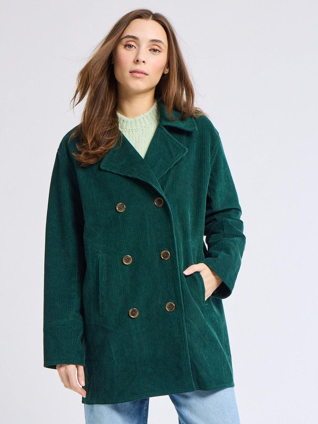 Ricky Peacoat in Spruce Cord