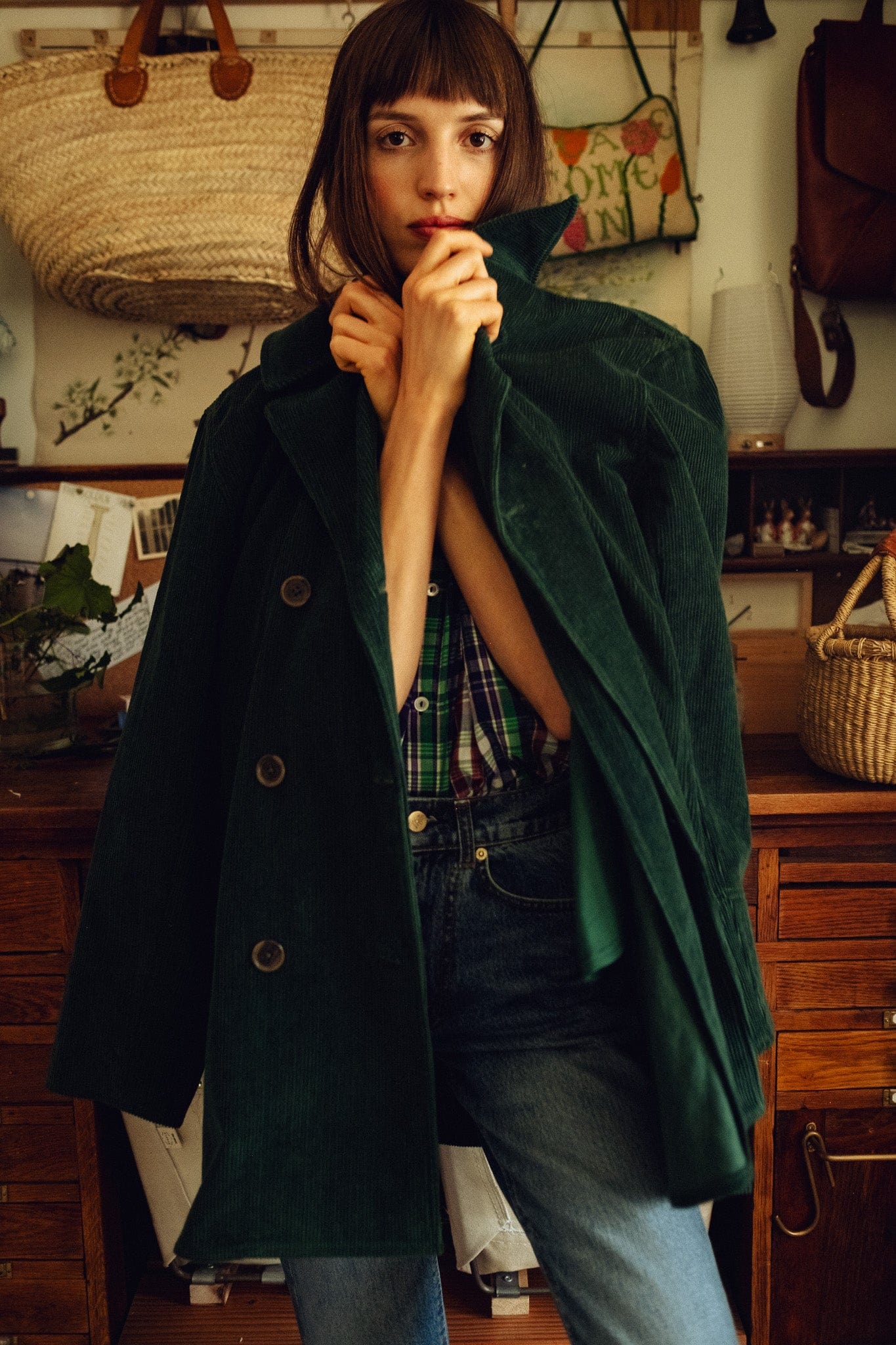 Ricky Peacoat in Spruce Cord