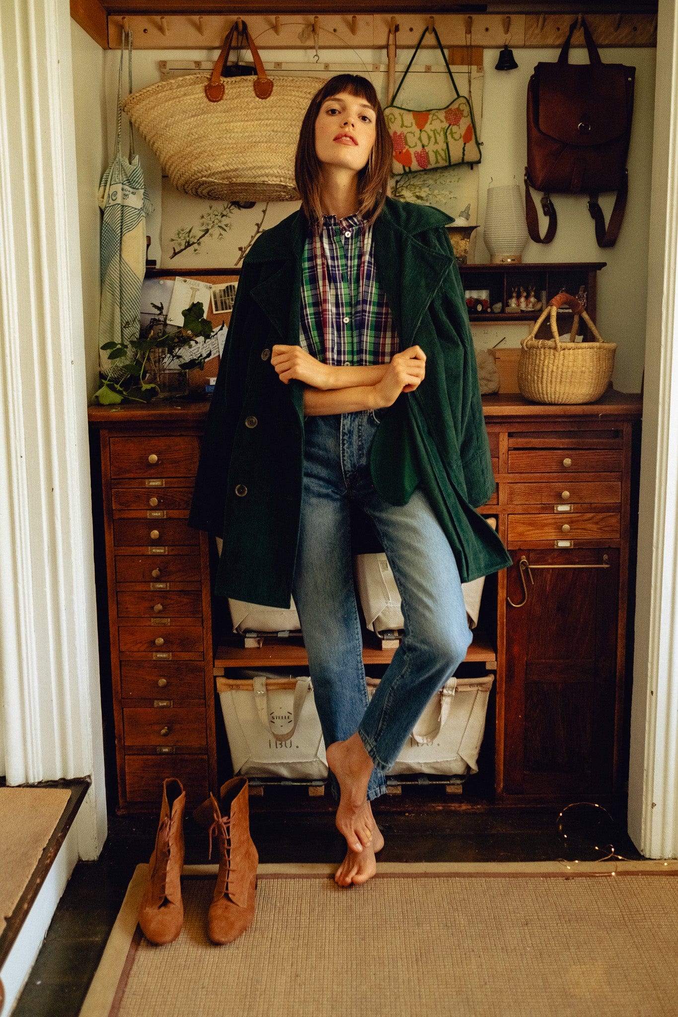 Ricky Peacoat in Spruce Cord