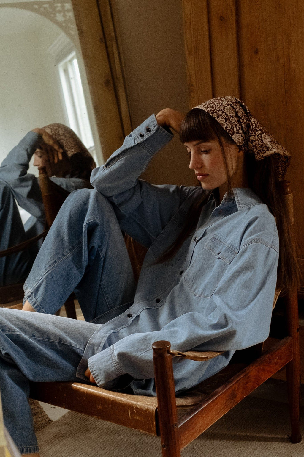 River Top in Vintage Denim