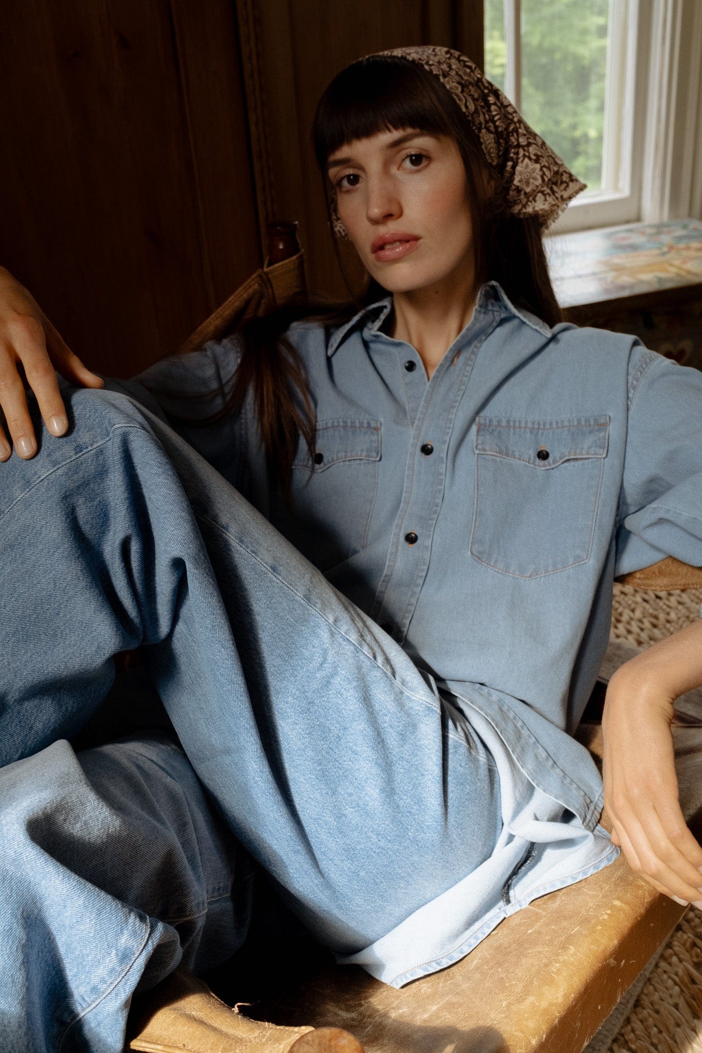 River Top in Vintage Denim
