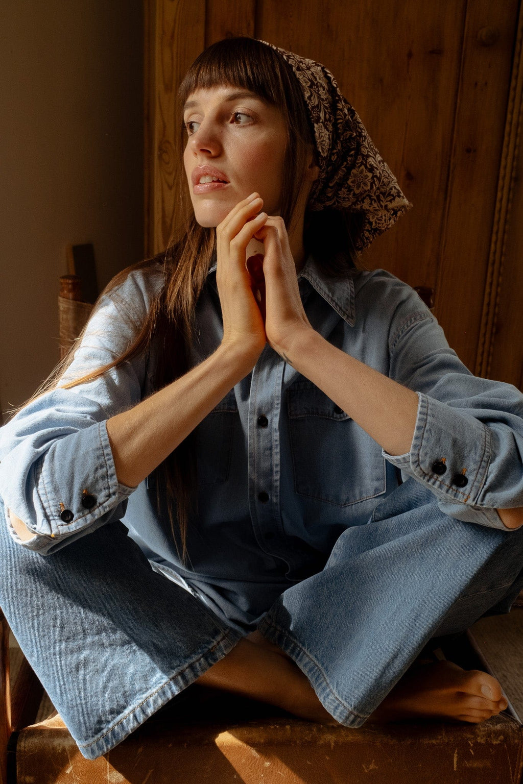 River Top in Vintage Denim