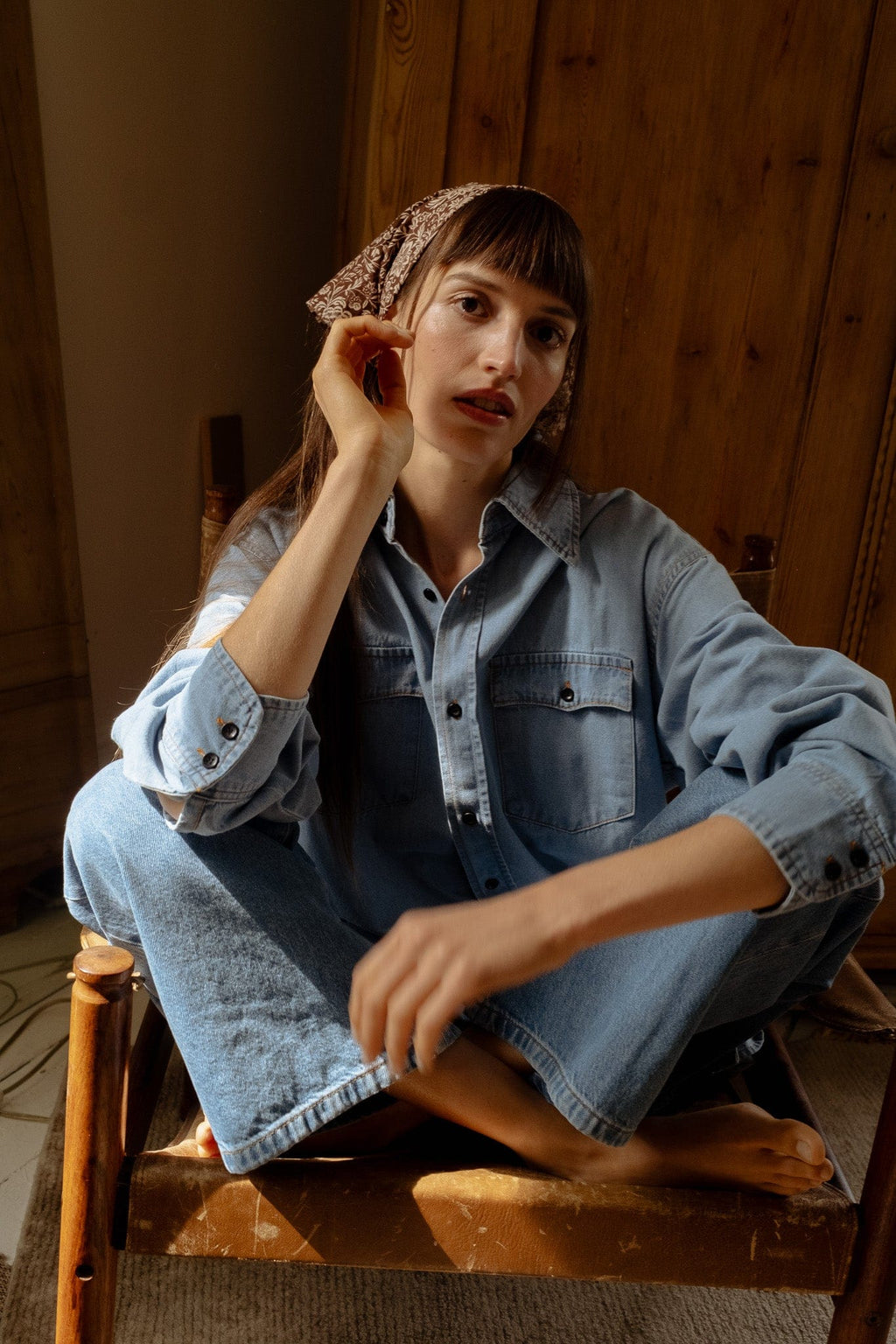 River Top in Vintage Denim