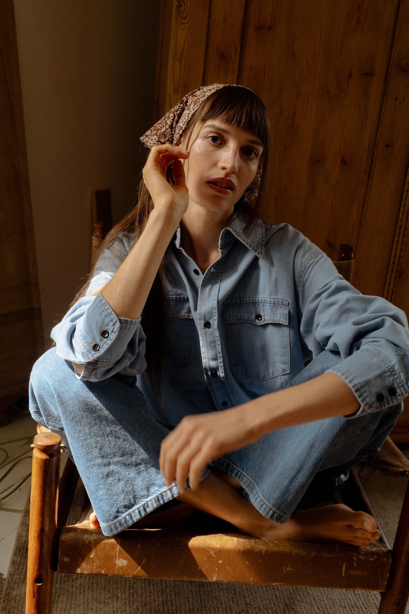 River Top in Vintage Denim