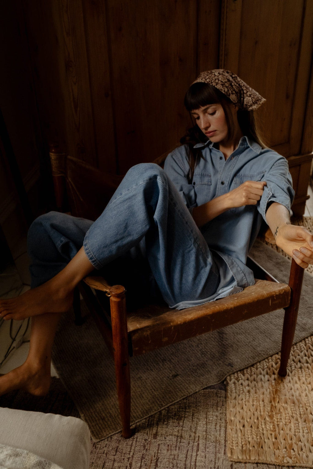 River Top in Vintage Denim
