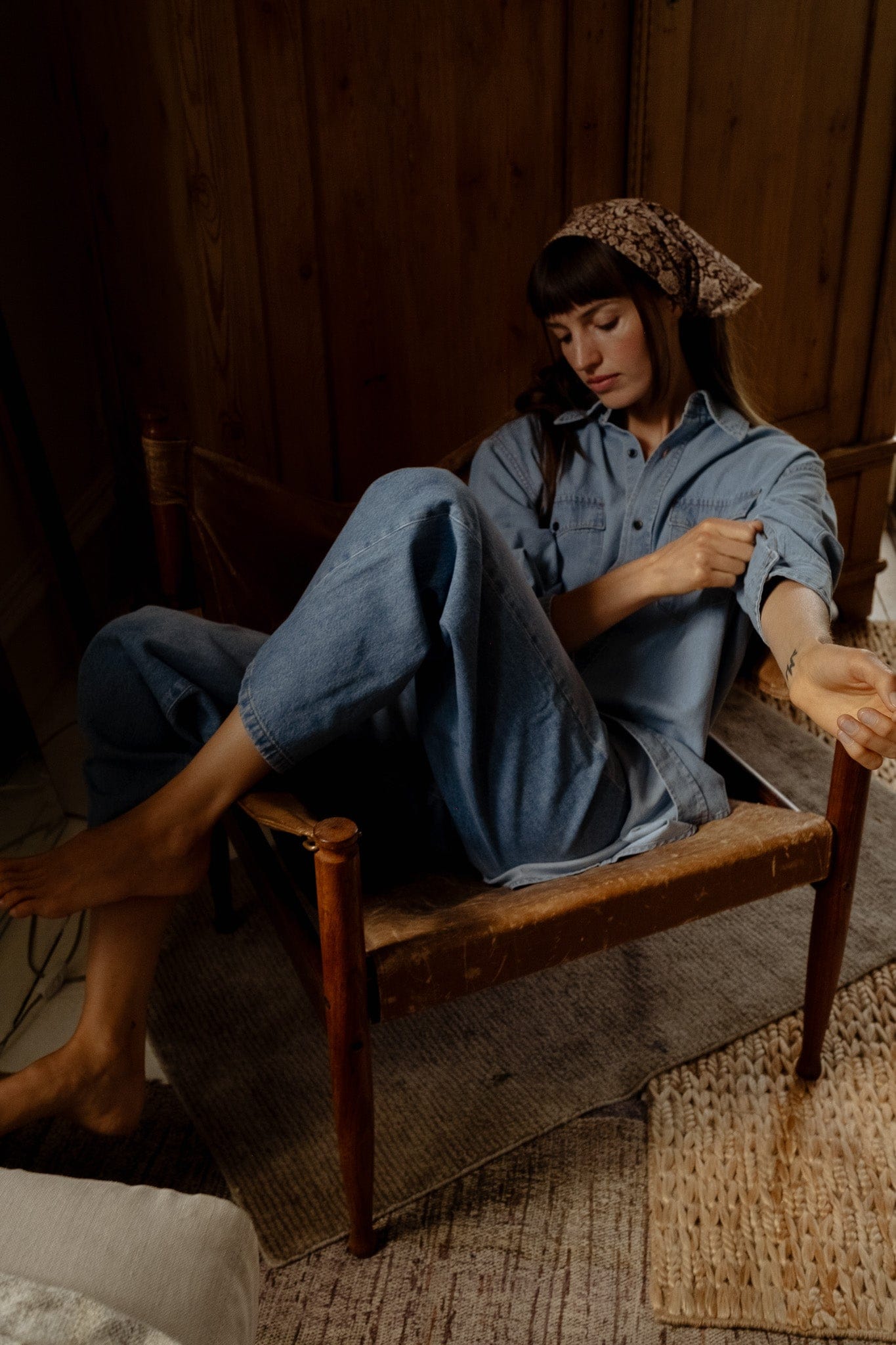 River Top in Vintage Denim