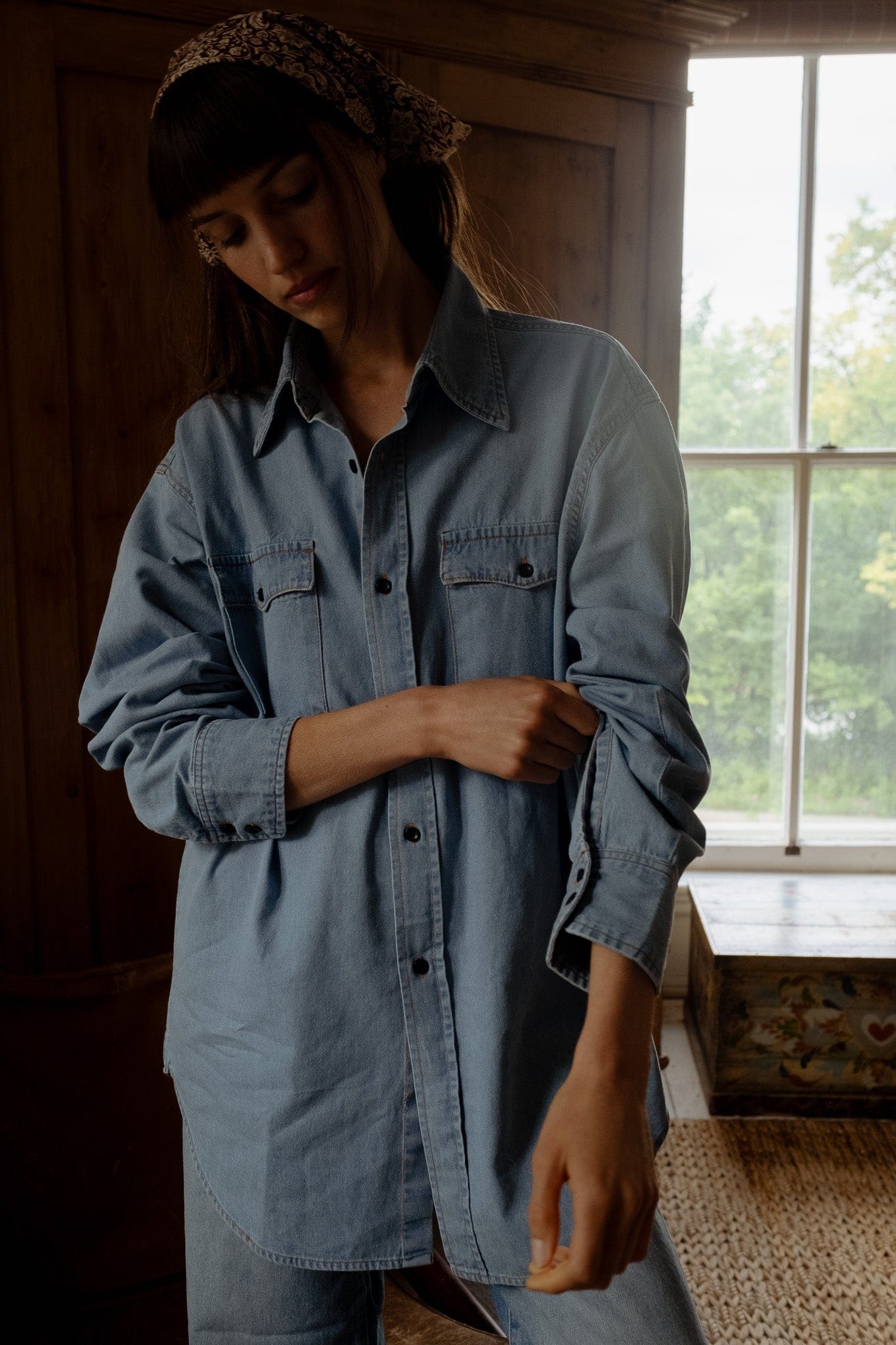 River Top in Vintage Denim