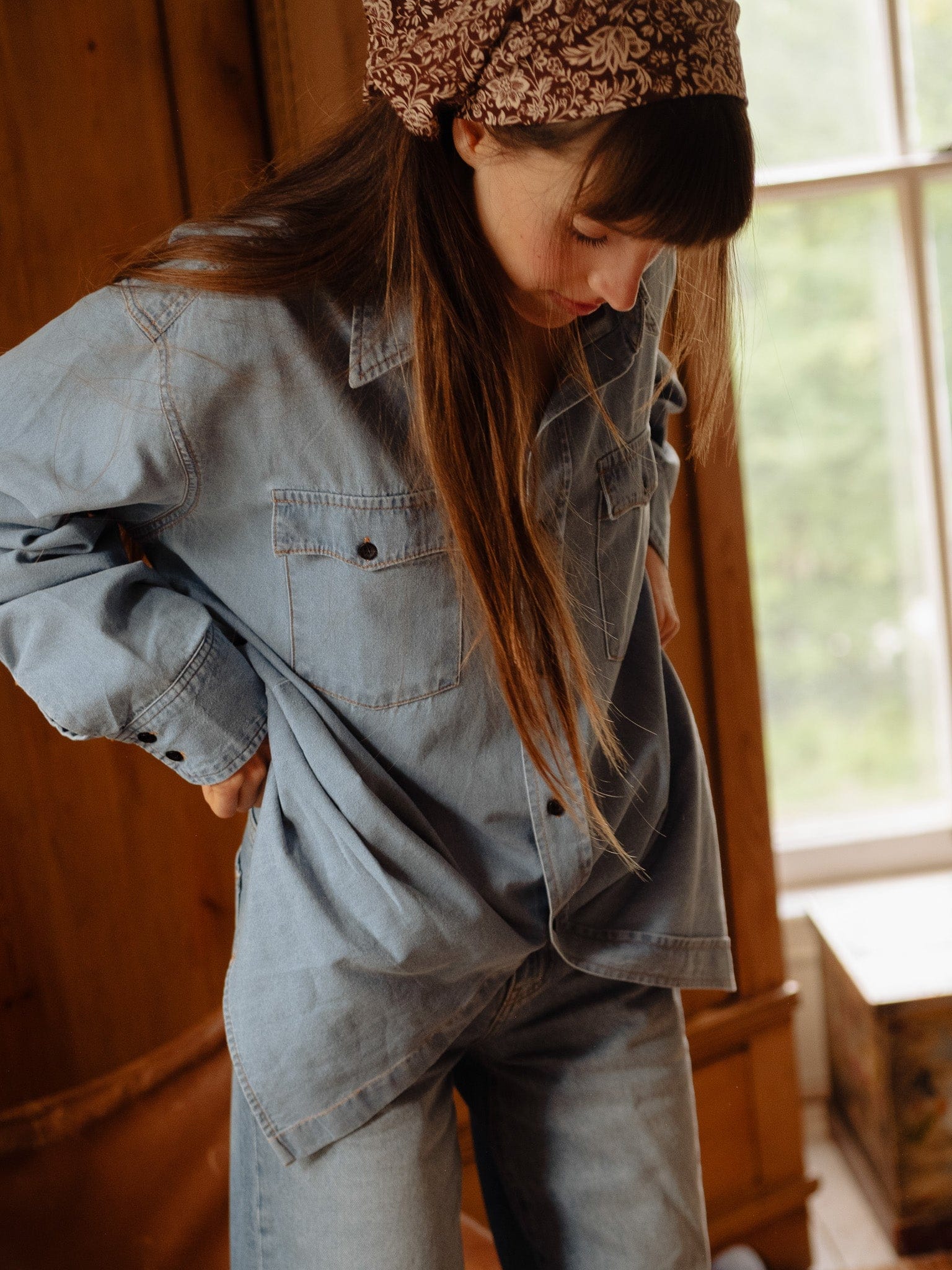 River Top in Vintage Denim