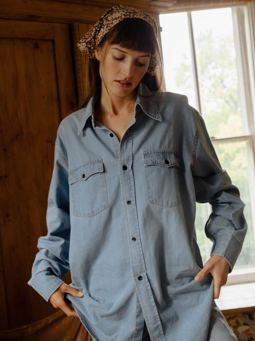 River Top in Vintage Denim