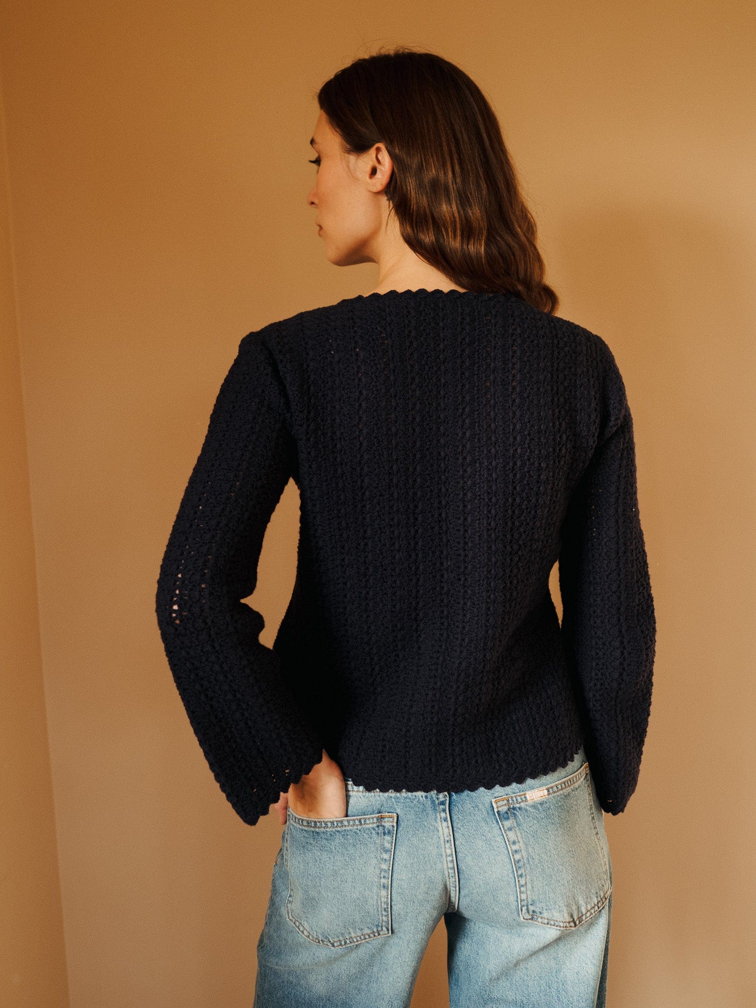 Rosita Cardigan in Navy