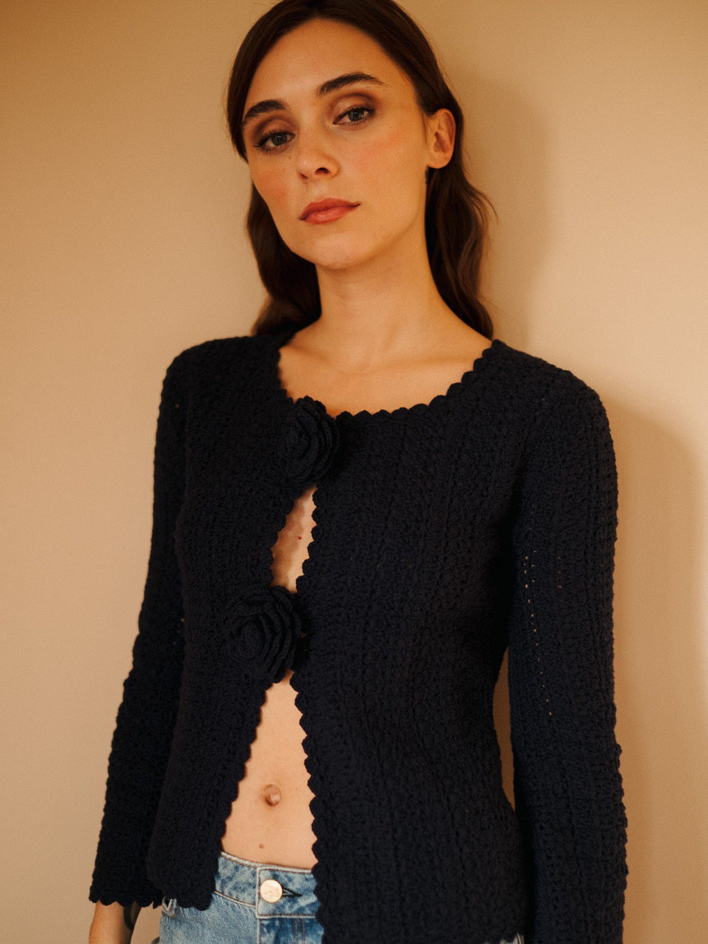 Rosita Cardigan in Navy