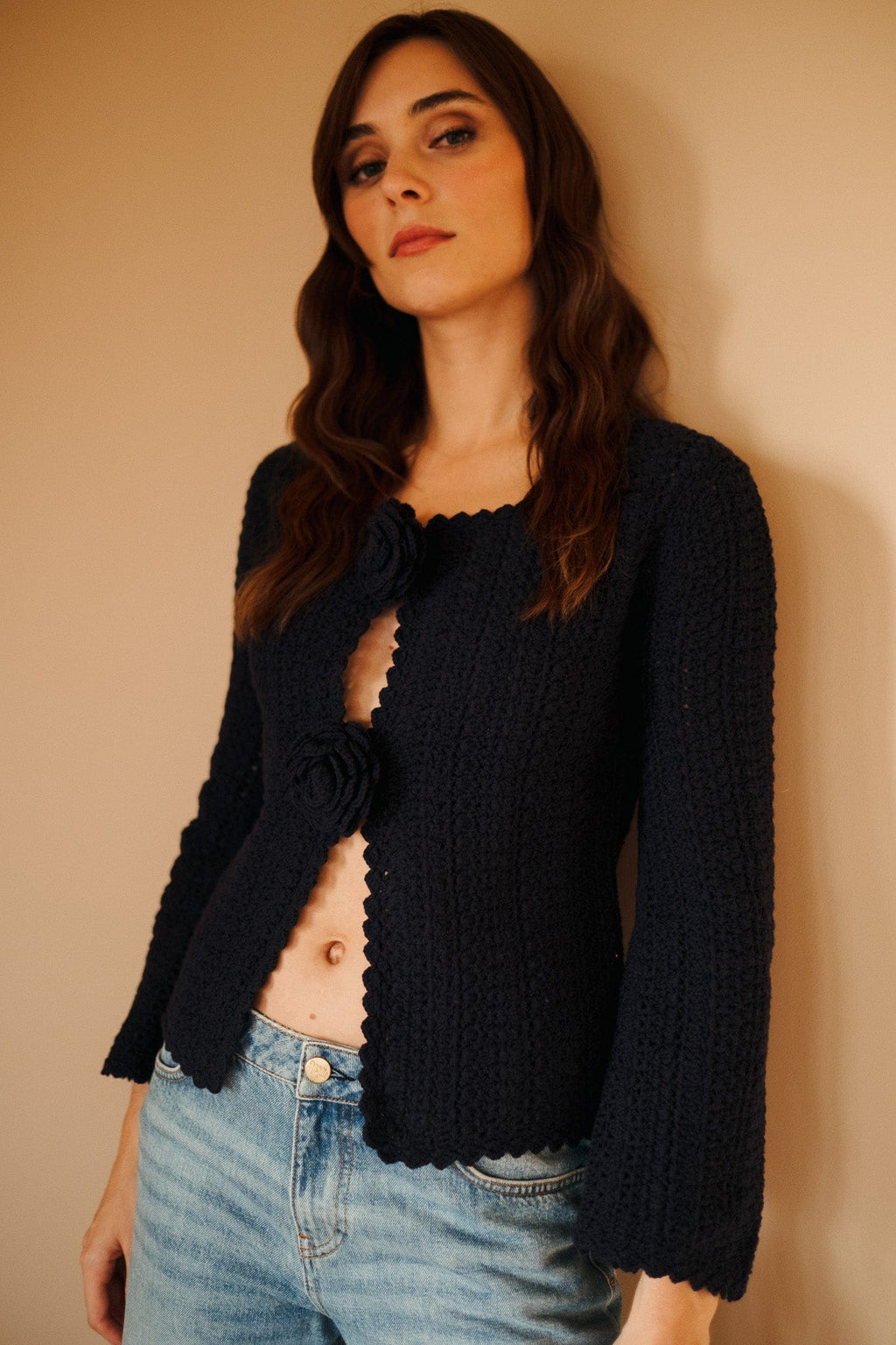 Rosita Cardigan in Navy