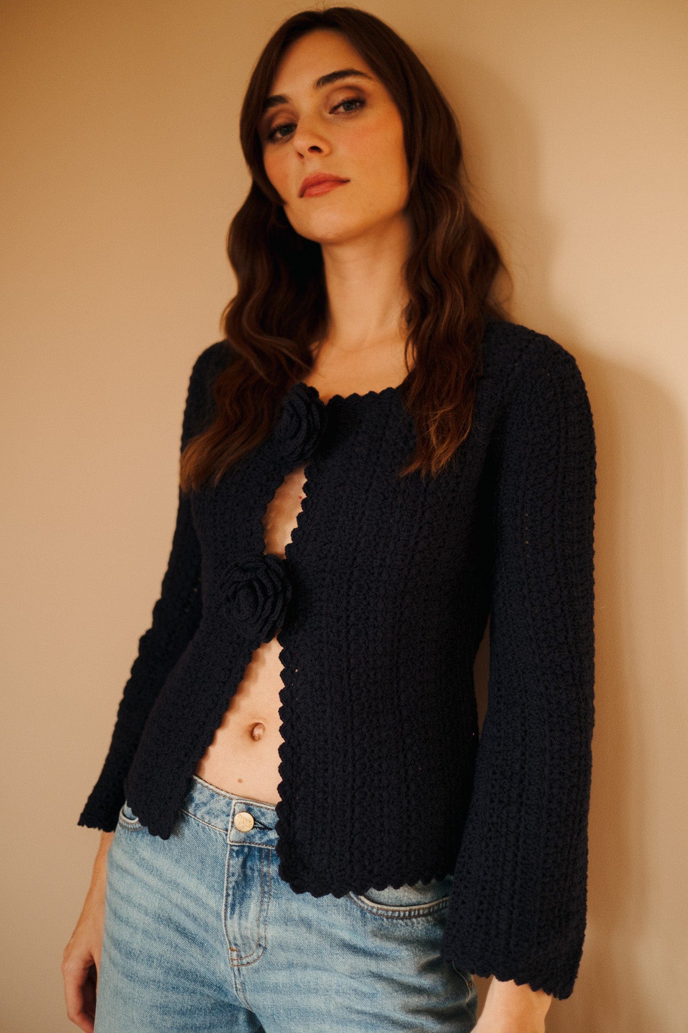 Rosita Cardigan in Navy