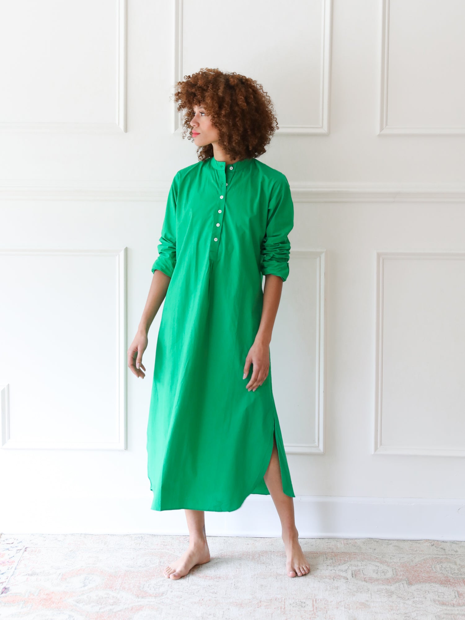 Sadie Caftan in Kelly