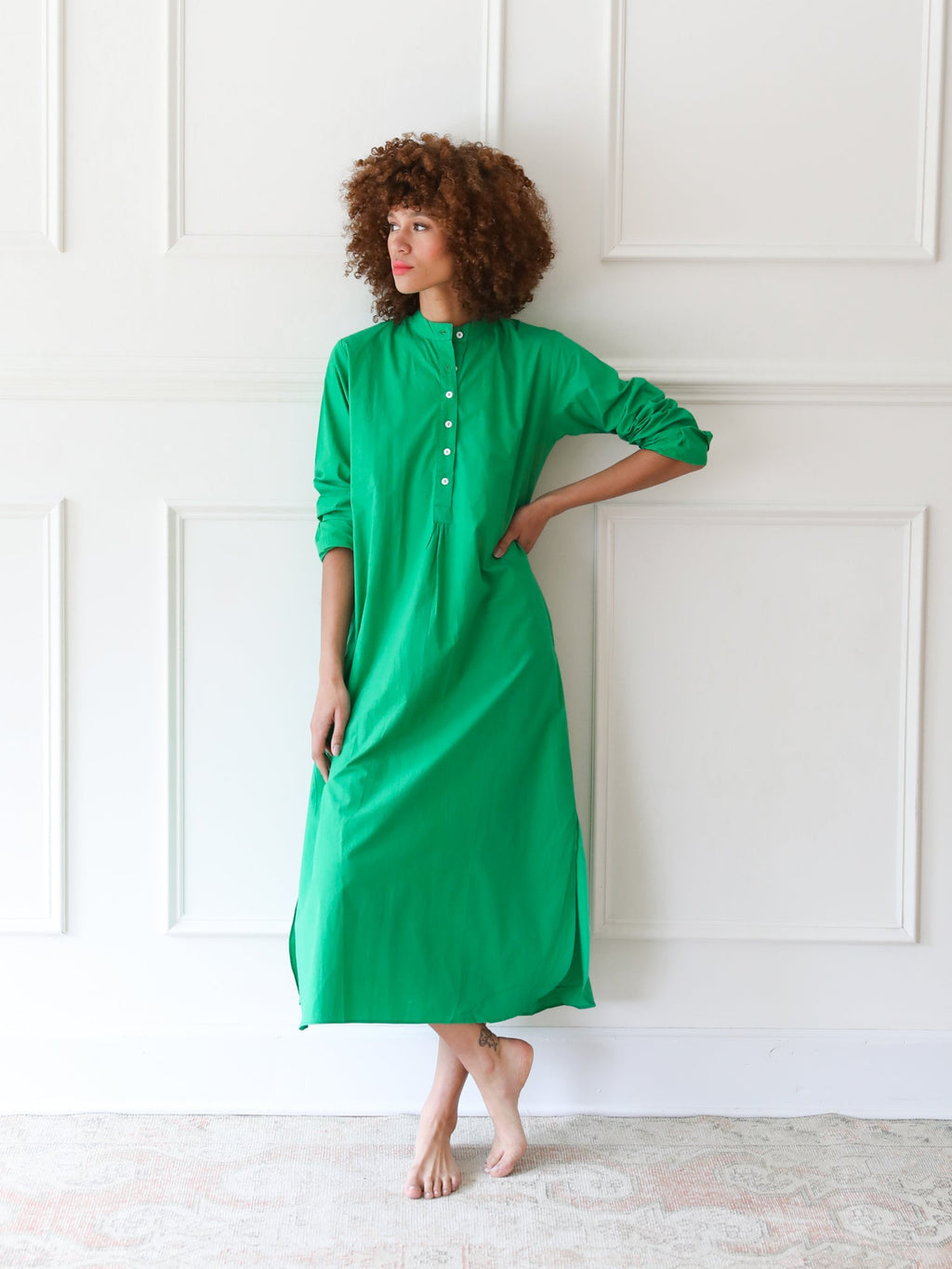 Sadie Caftan in Kelly