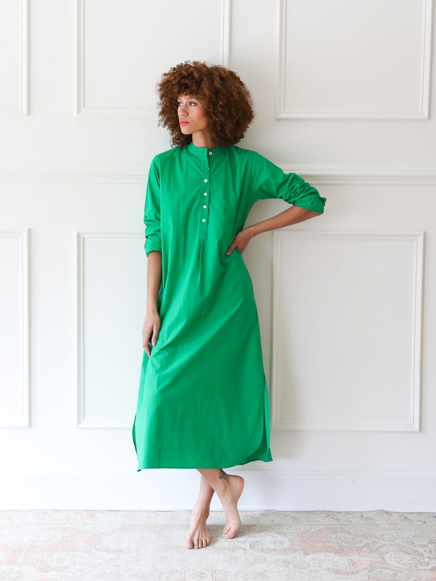 Sadie Caftan in Kelly