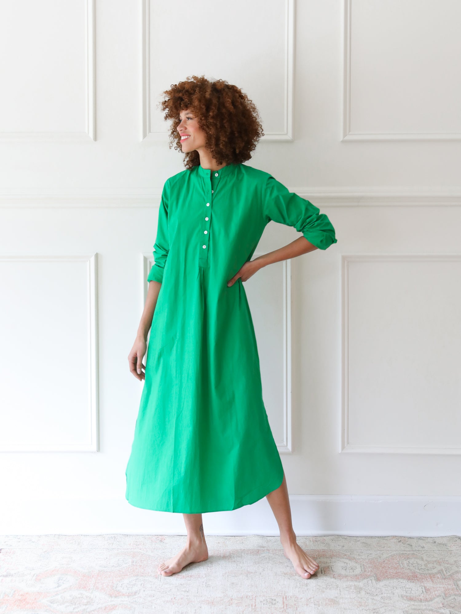 Sadie Caftan in Kelly