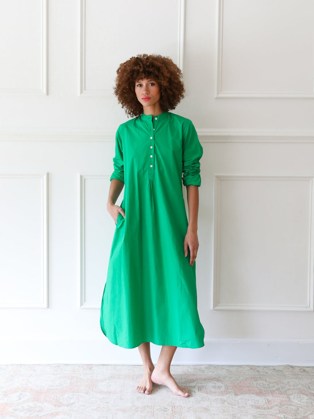 Sadie Caftan in Kelly