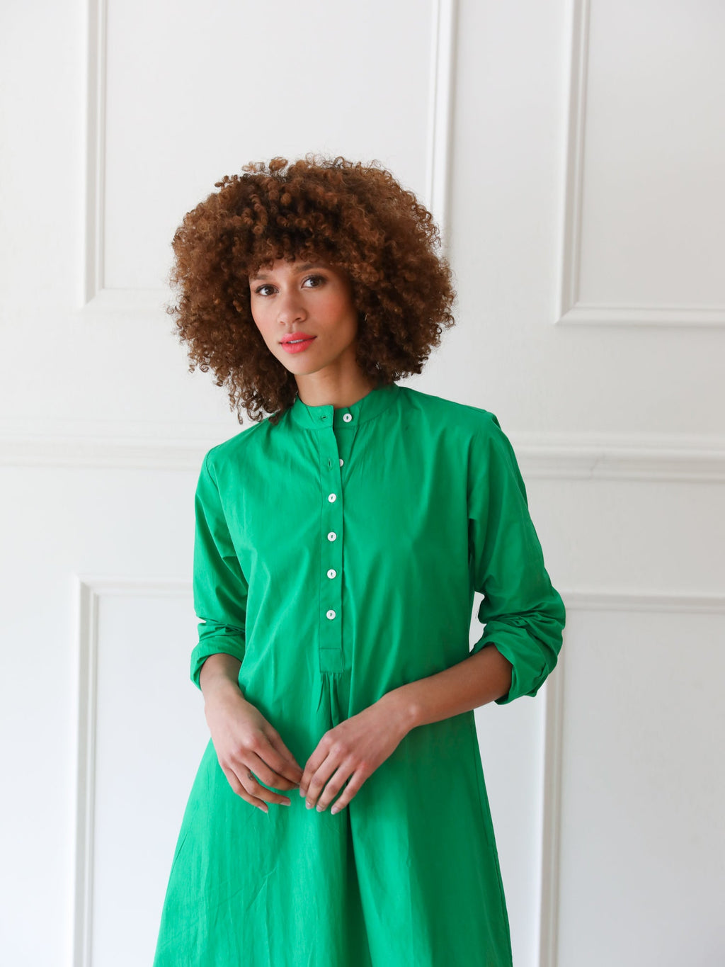 Sadie Caftan in Kelly