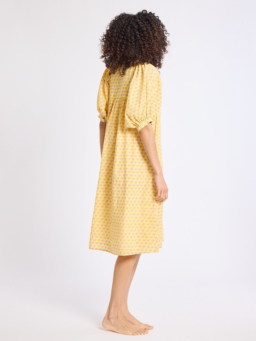 Saffron Dress in Buttercup