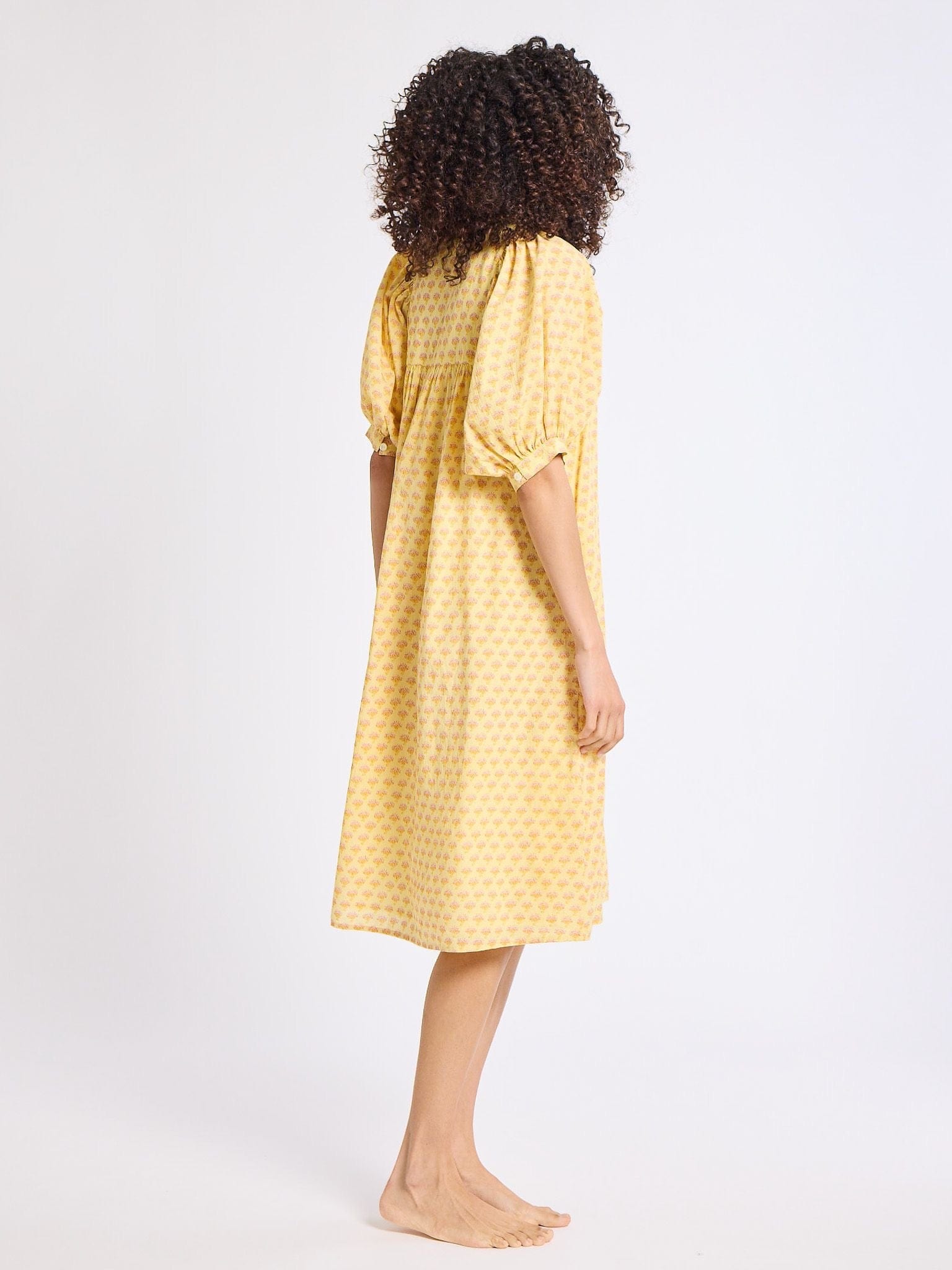 Saffron Dress in Buttercup