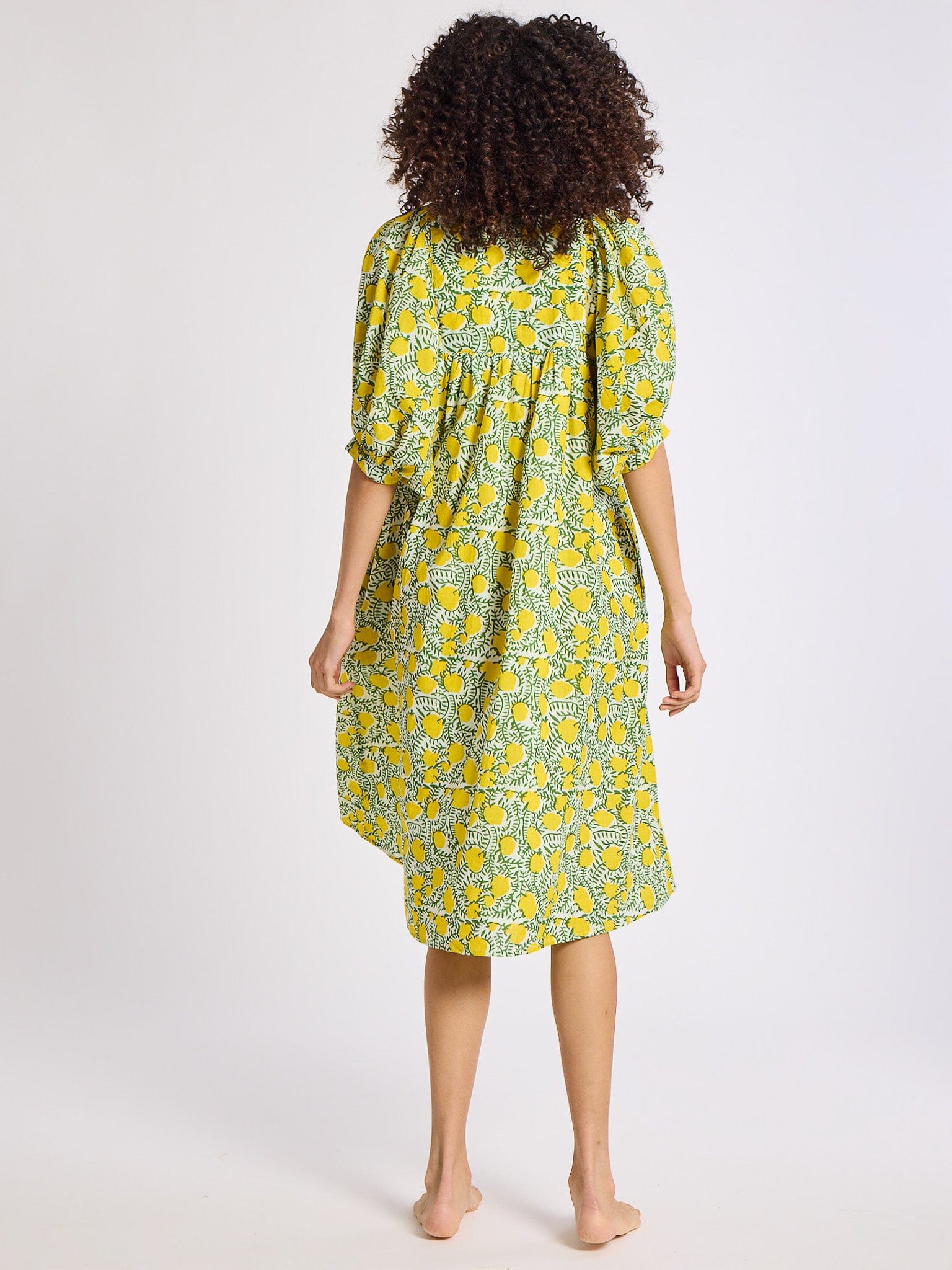 Saffron Dress in Lemons