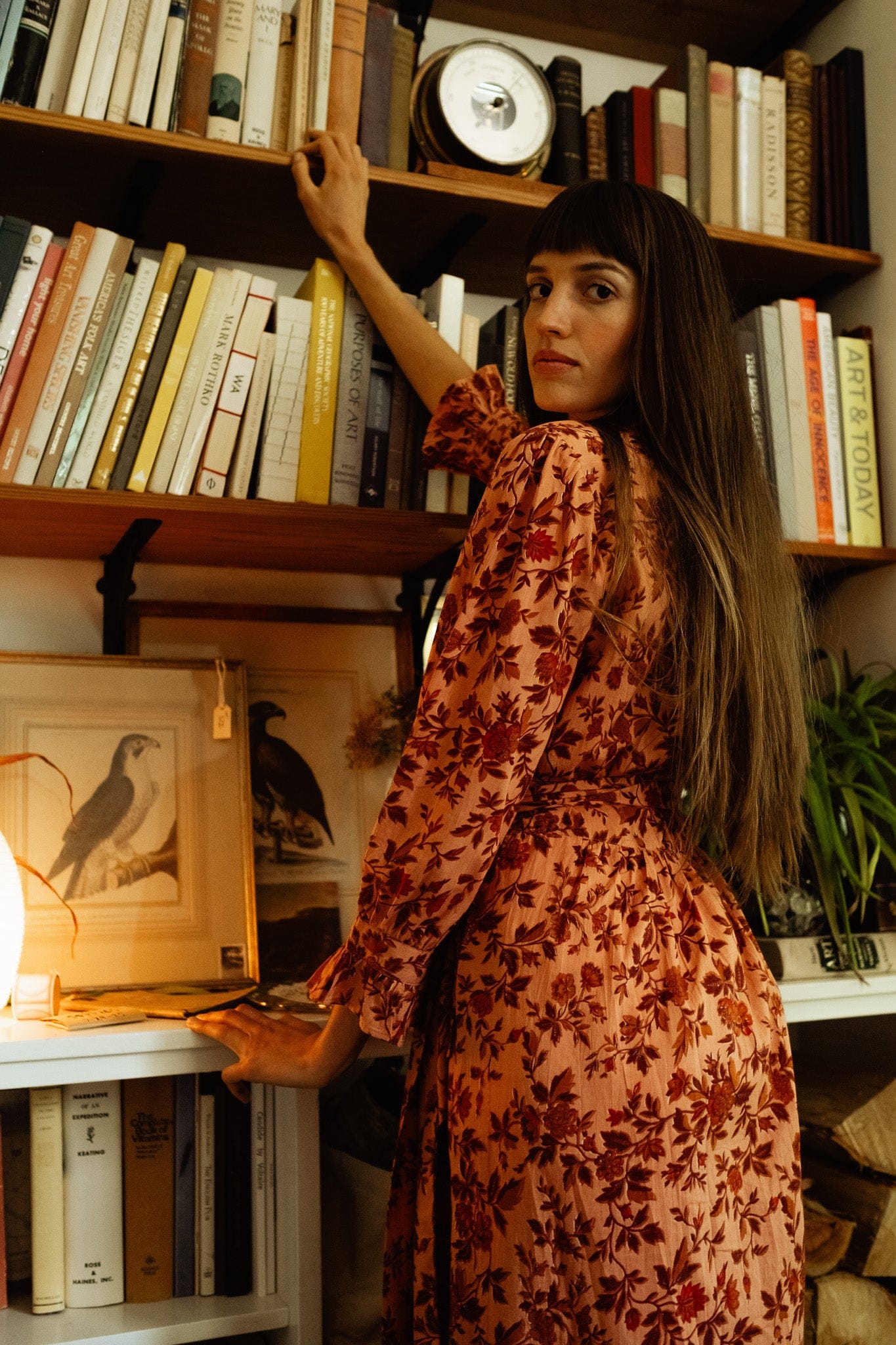 Simone Dress in Peach Montmartre