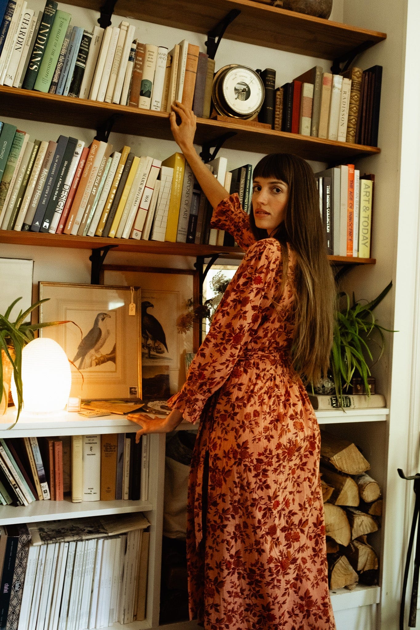 Simone Dress in Peach Montmartre