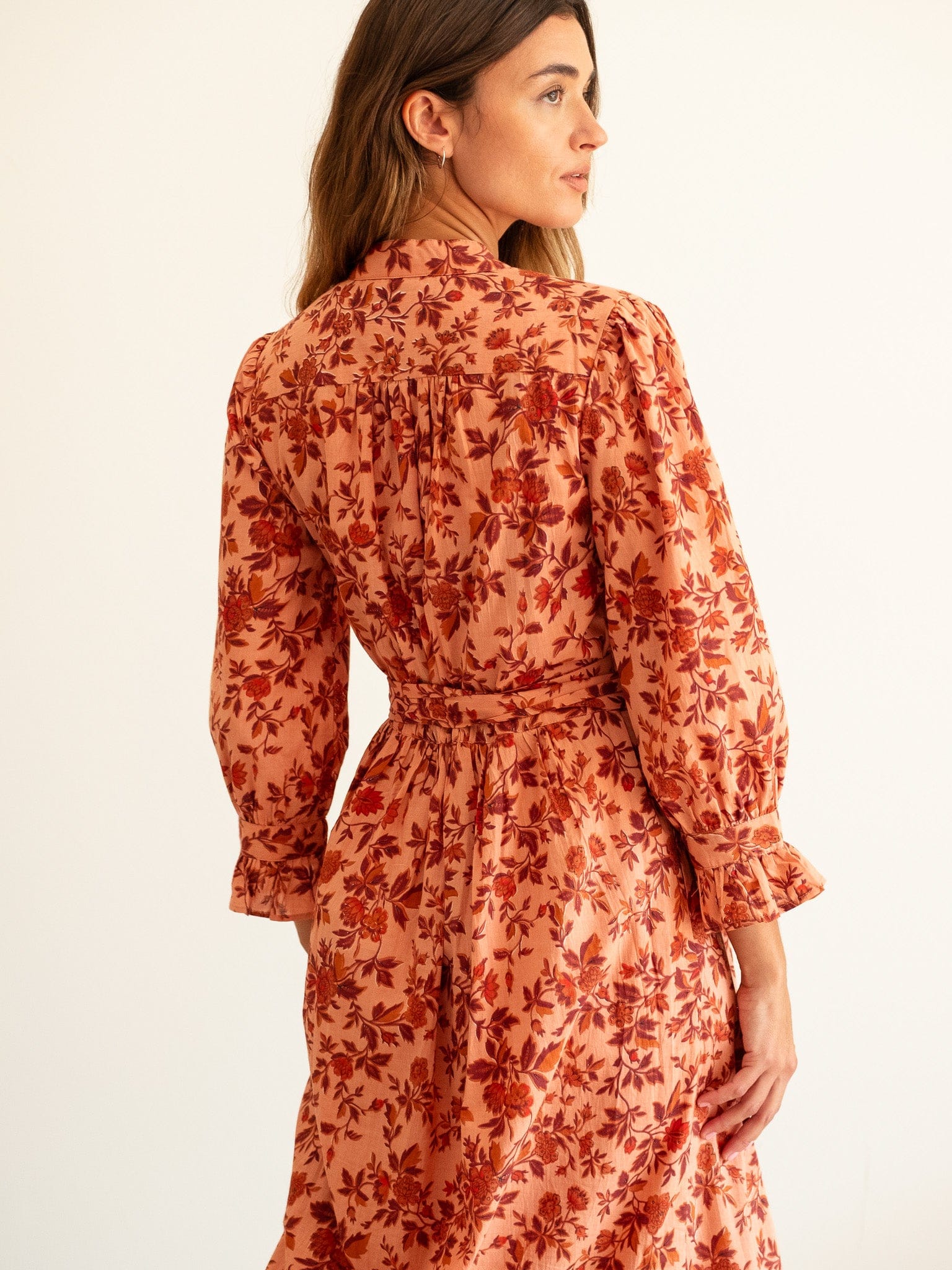 Simone Dress in Peach Montmartre