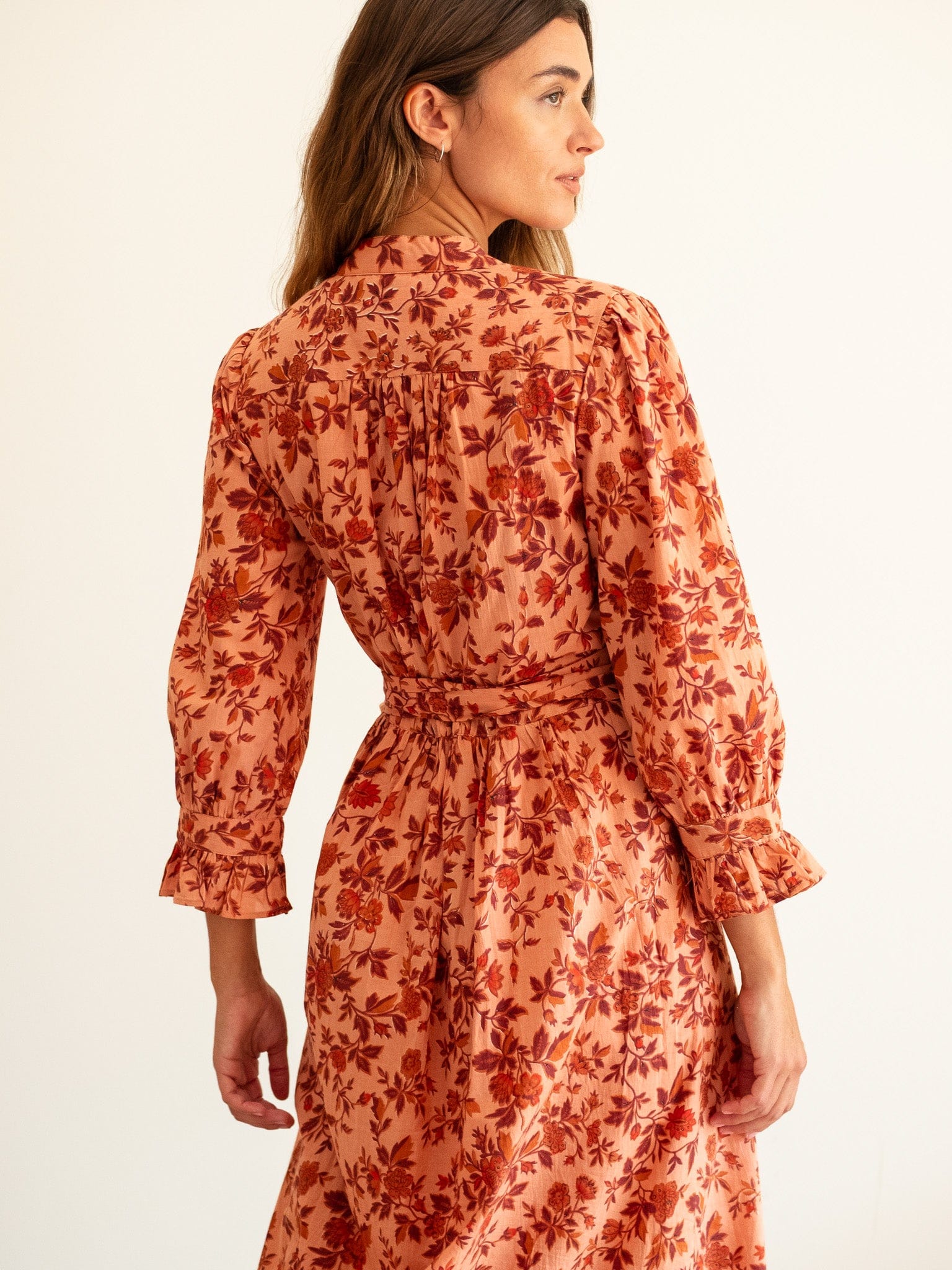 Simone Dress in Peach Montmartre