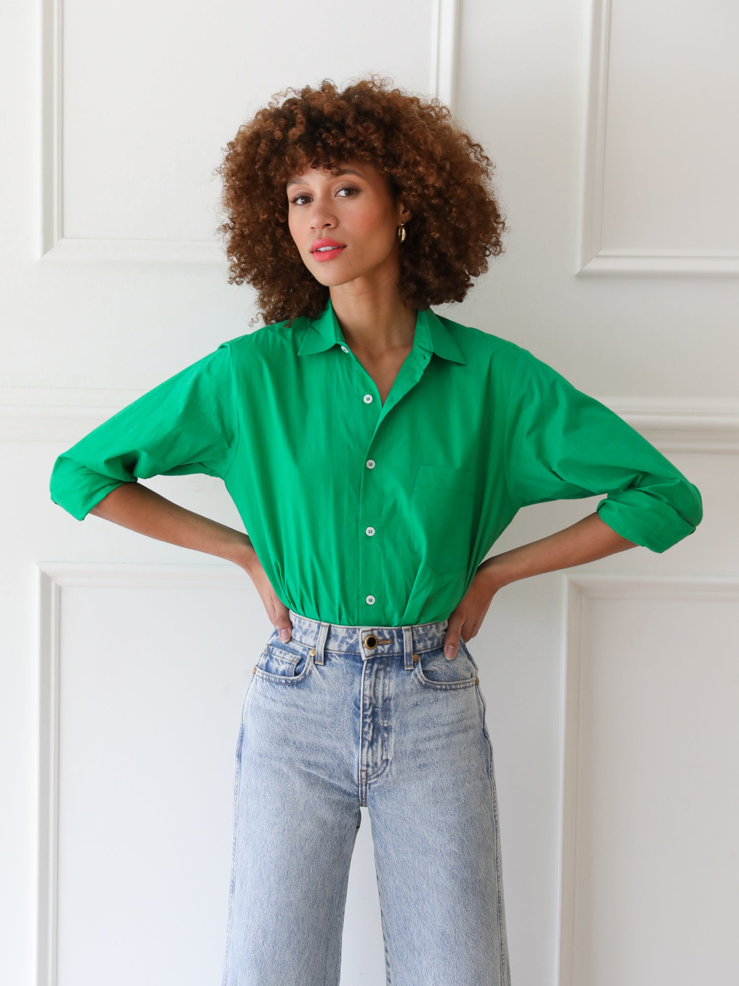Sofia Top in Kelly