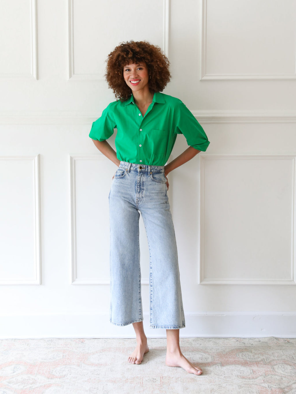 Sofia Top in Kelly