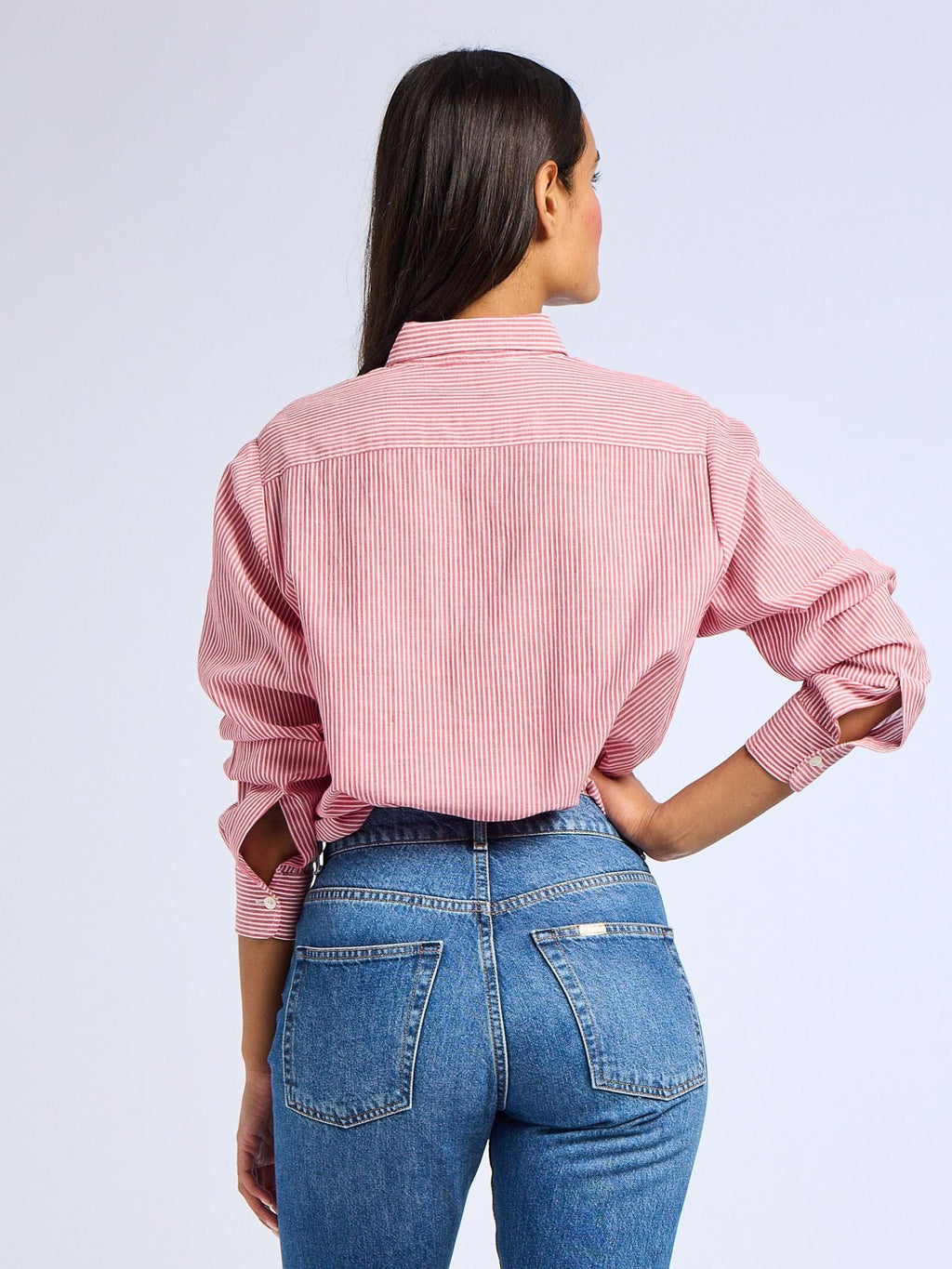 Sofia Top in Tango Stripe