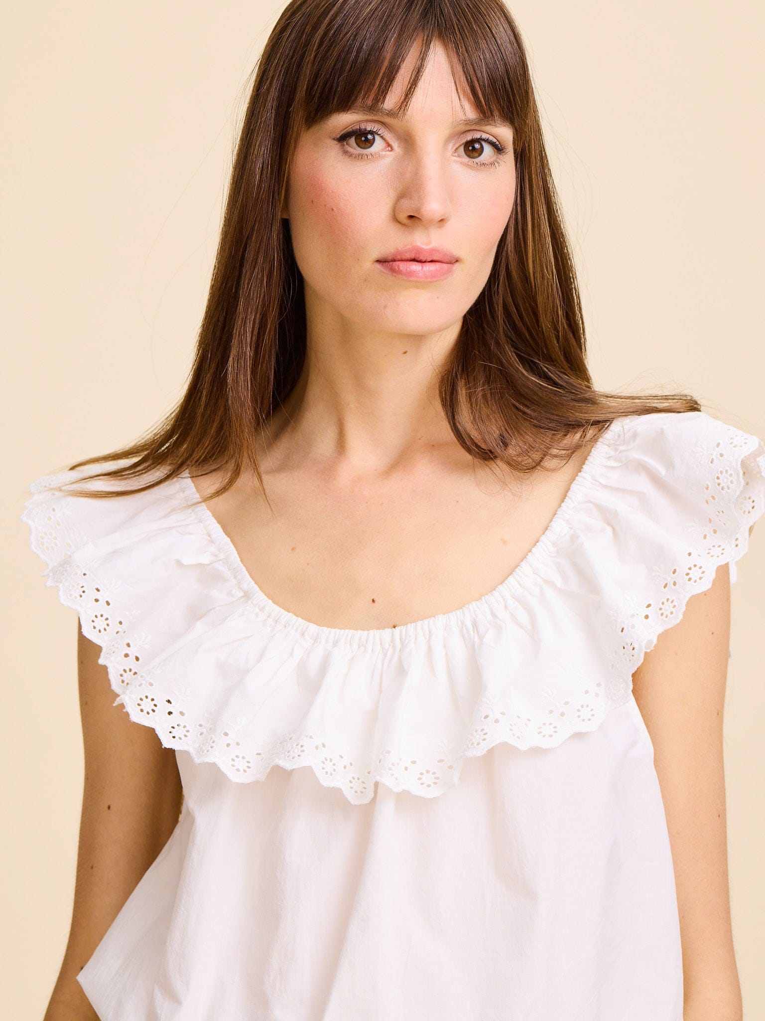 Stella Top in Ivory