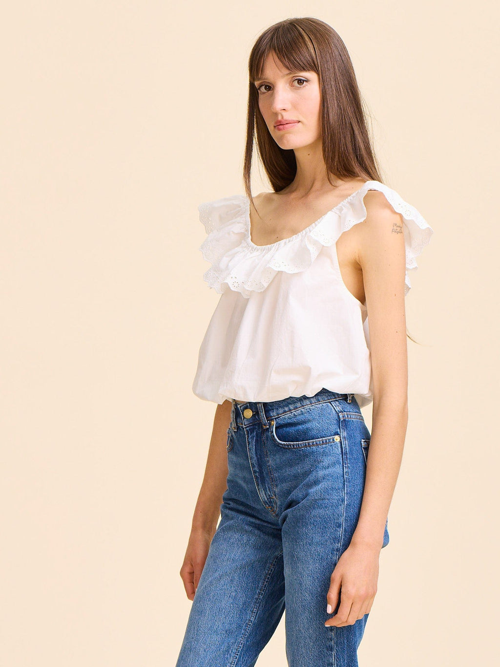 Stella Top in Ivory
