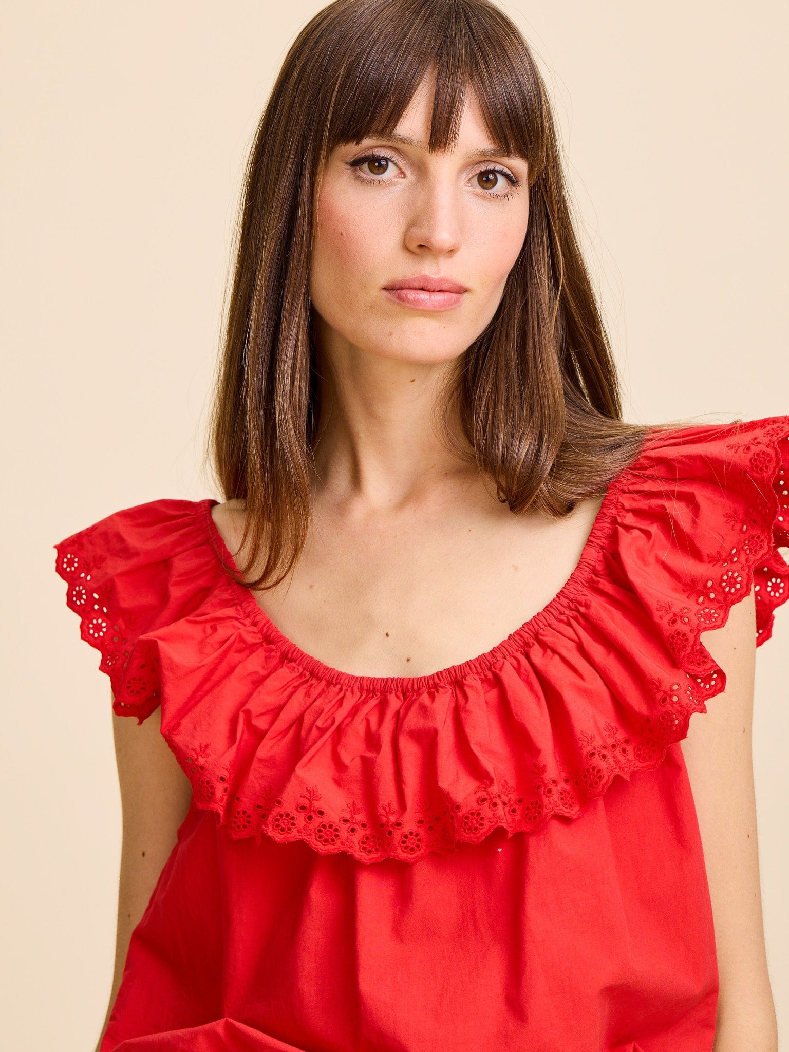 Stella Top in Scarlet