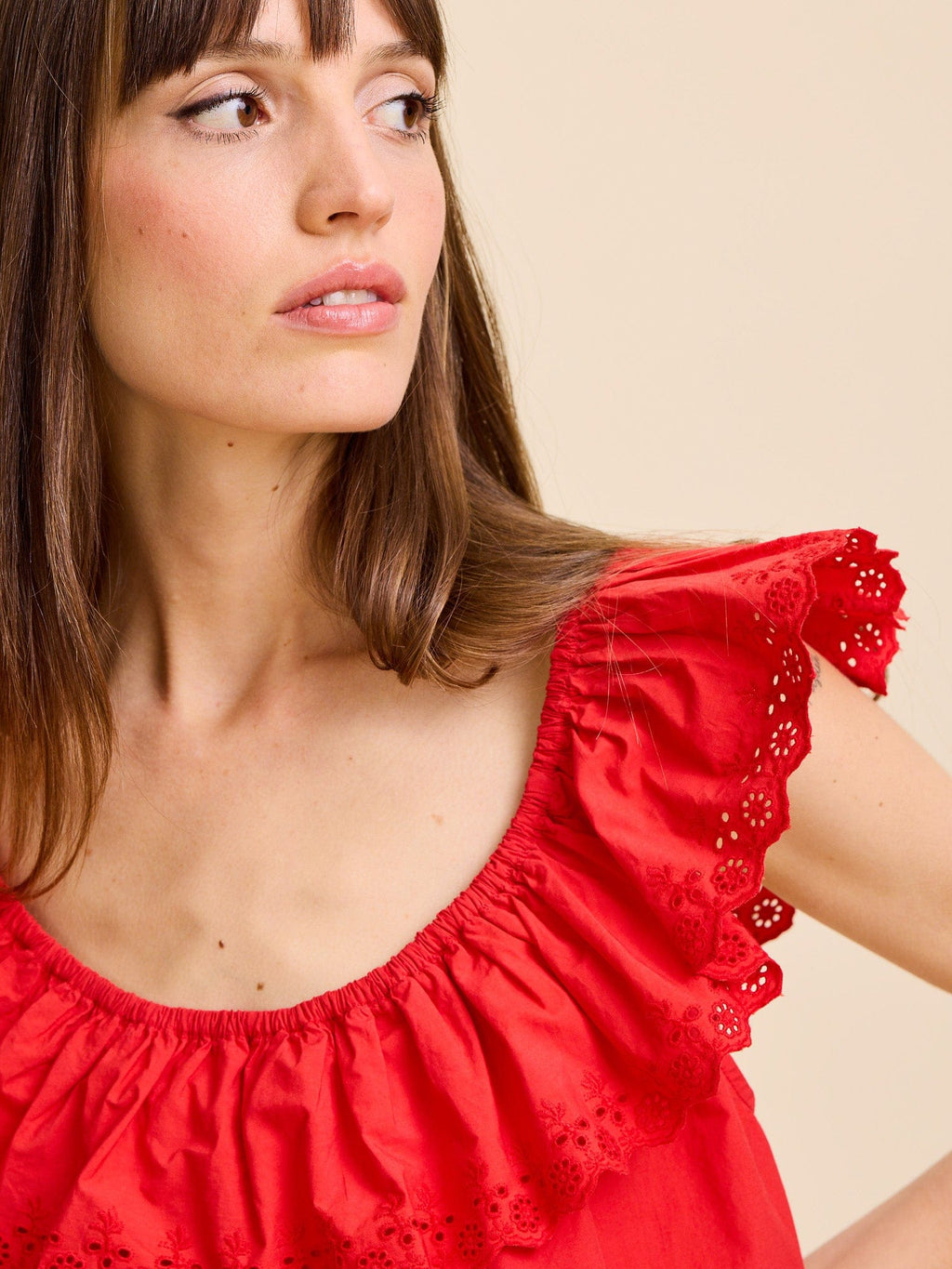 Stella Top in Scarlet