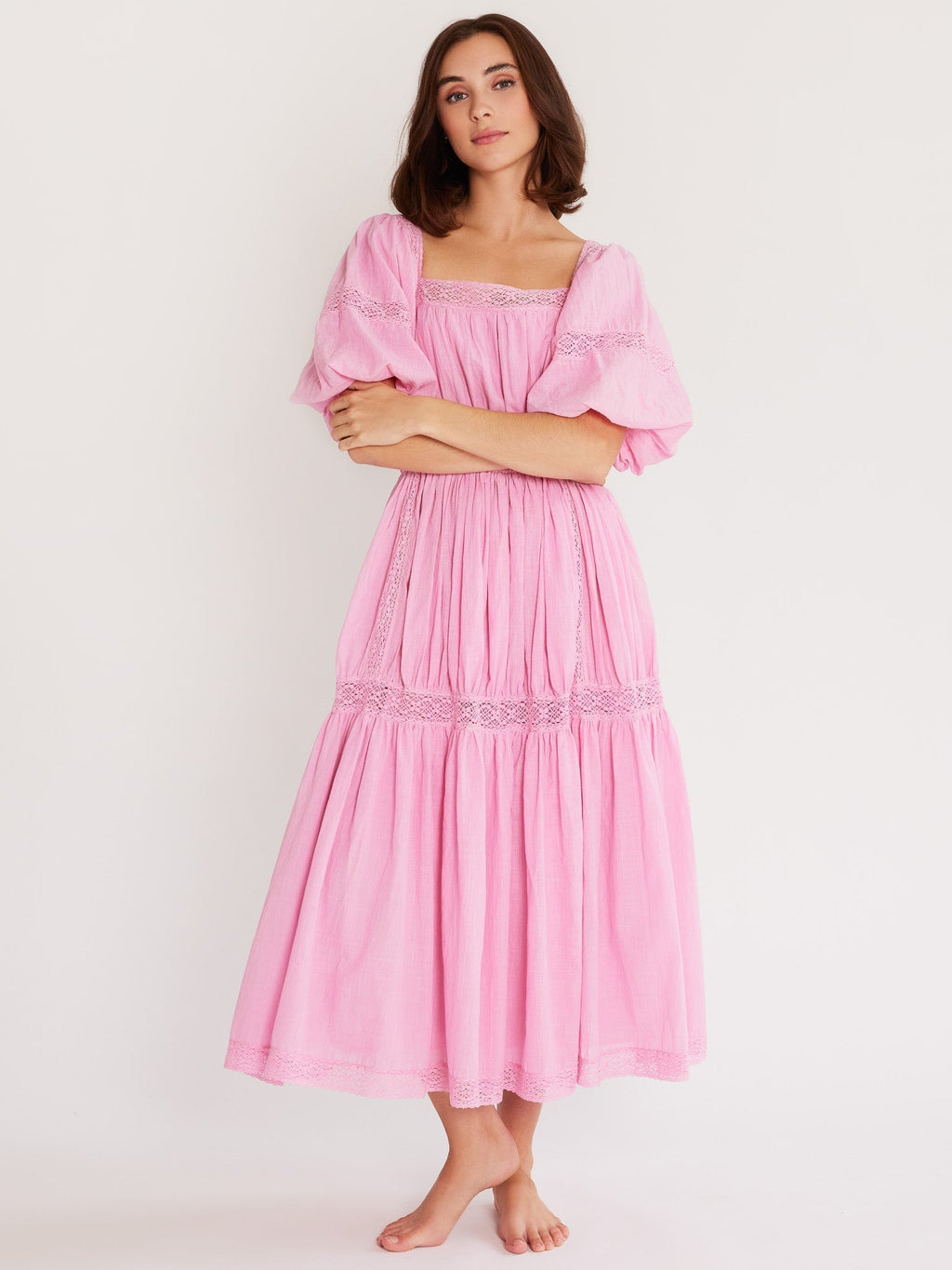 Talitha Dress in Bubblegum
