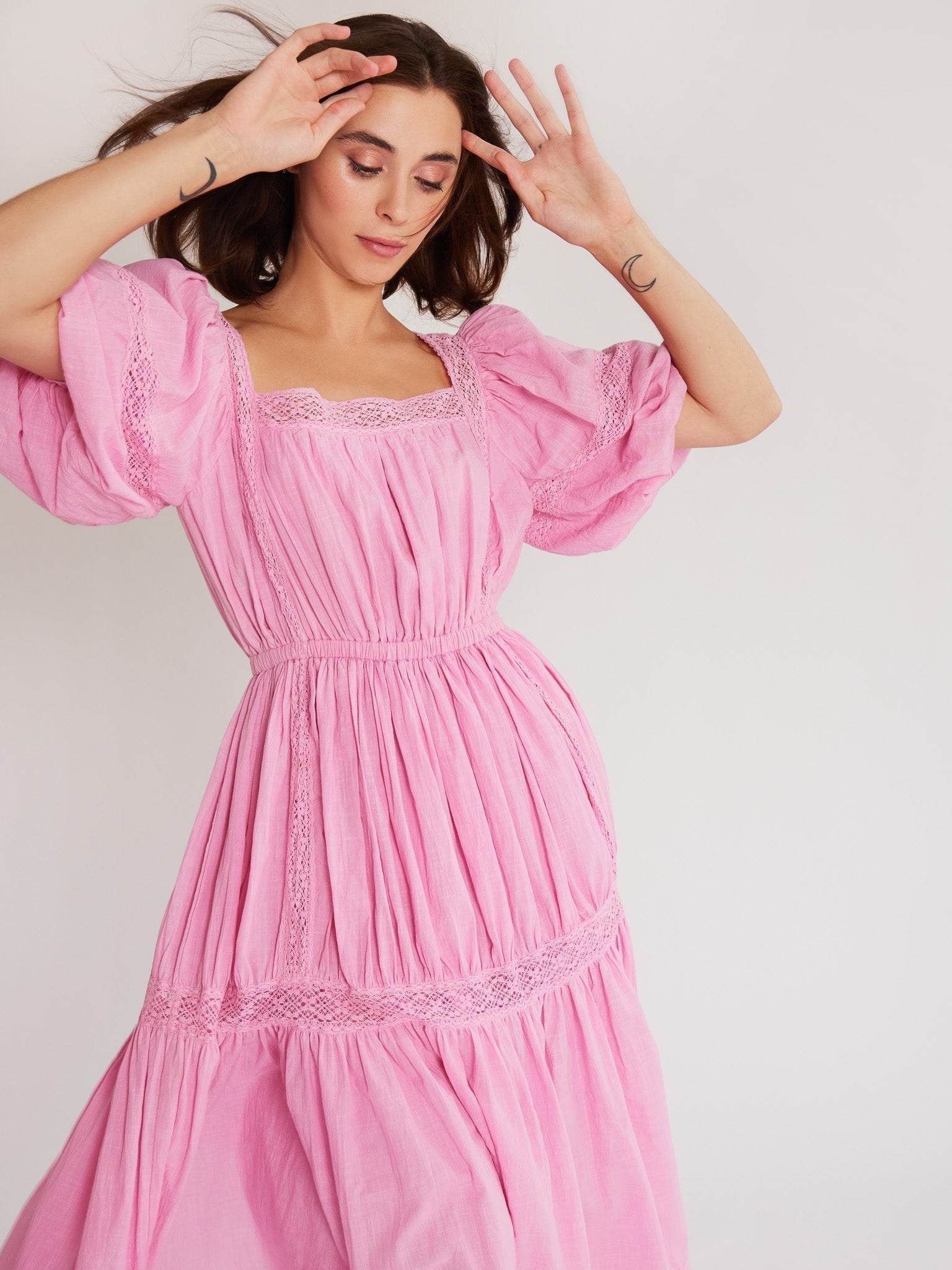 Talitha Dress in Bubblegum