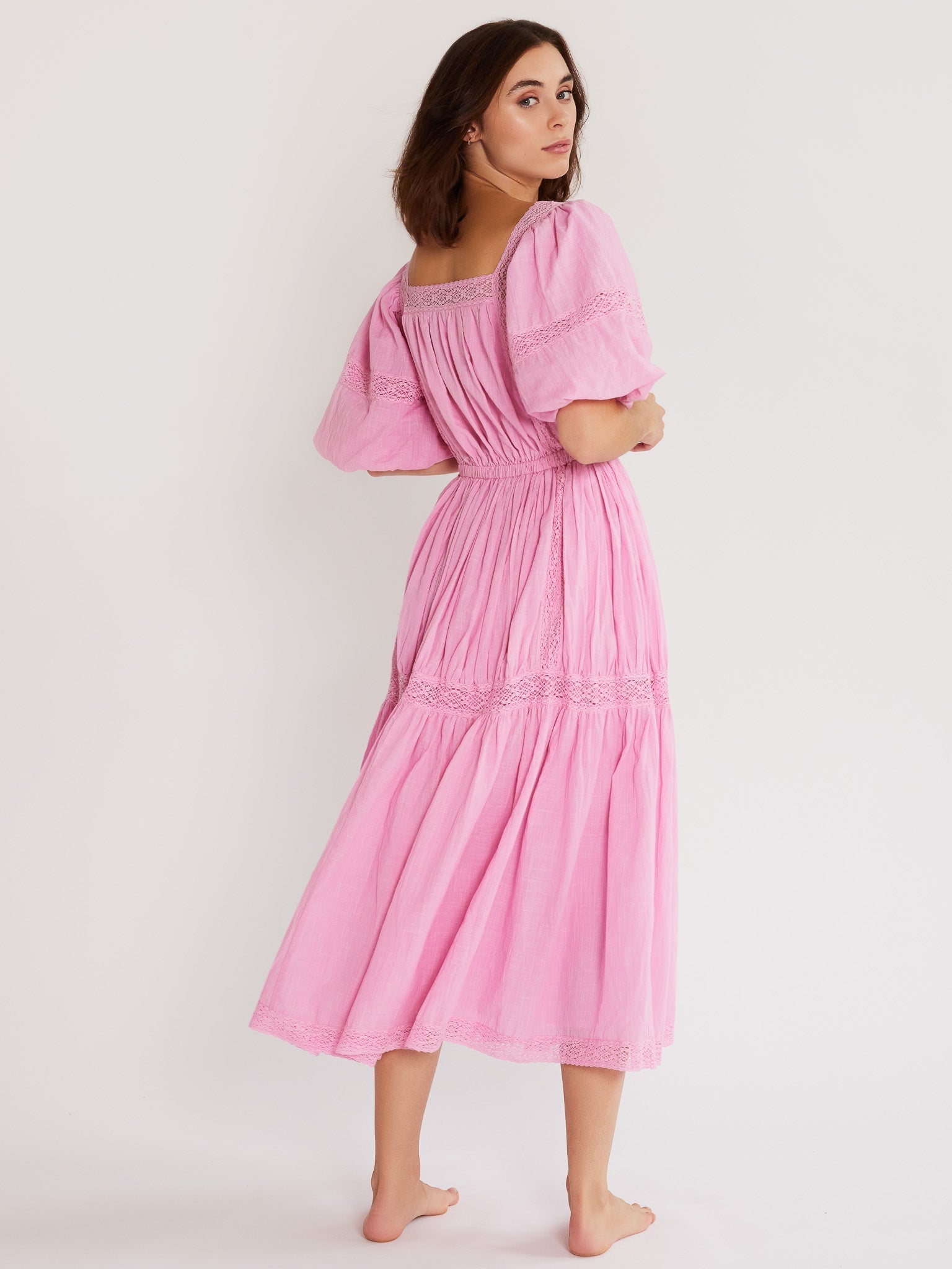 Talitha Dress in Bubblegum