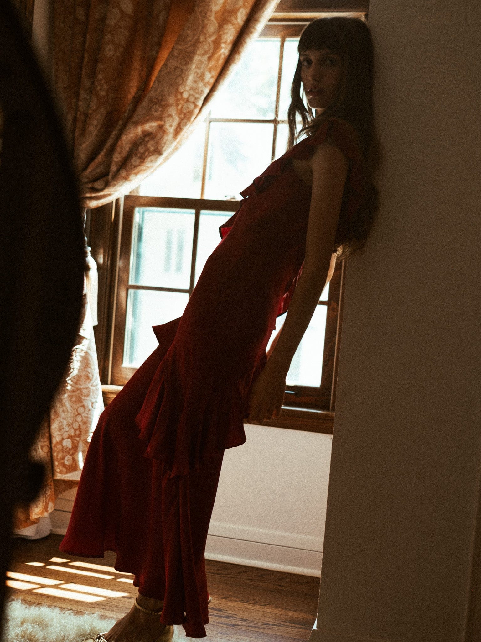 Tallulah Dress in Claret