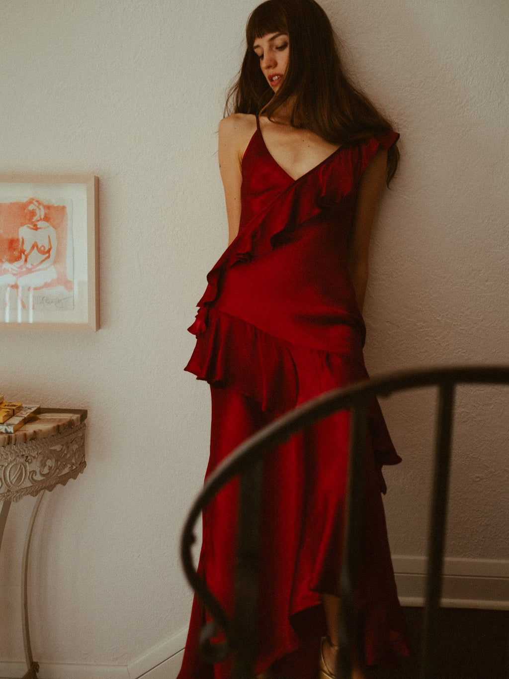Tallulah Dress in Claret